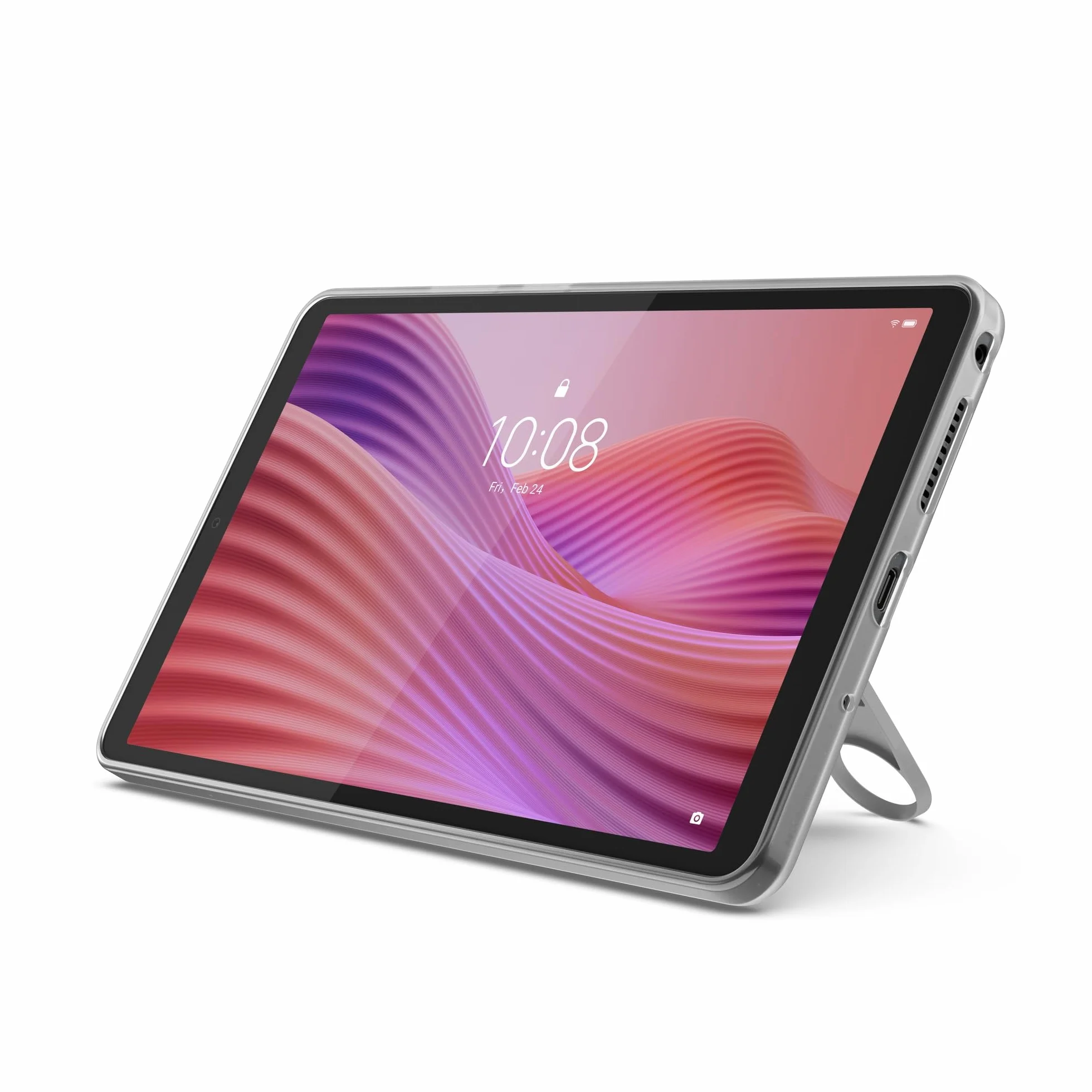 Lenovo Tab One - Pantalla HD de 8,5 Pulgadas (1340 x 800), procesador MediaTek Helio G85, 4 GB de RAM, 64 GB de Memoria, WiFi 5, Tablet Android 14, Funda Transparente incluida - Luna Grey