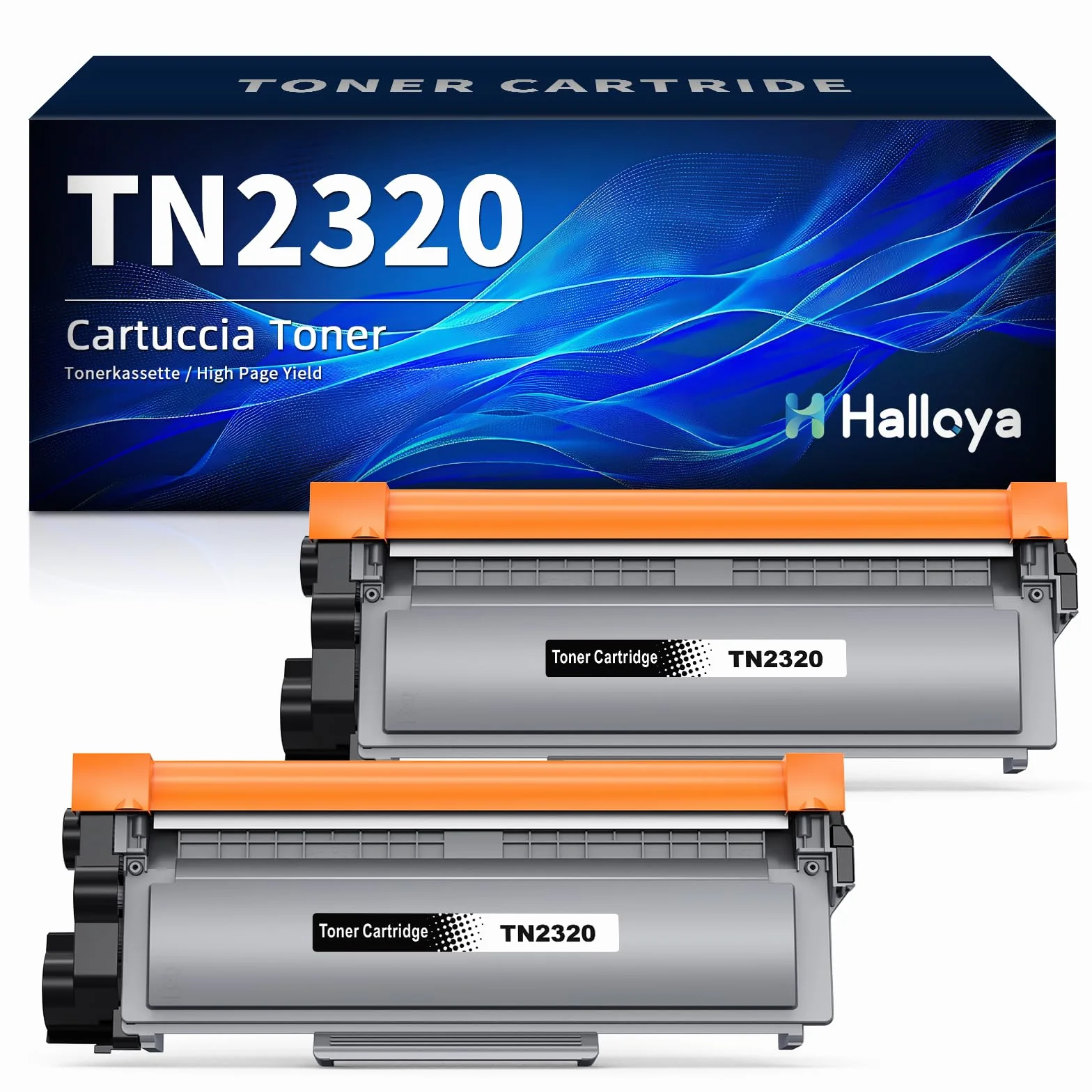 TN2320 Tóner Compatible con Brother TN2320 TN-2320 TN-2310 Toner para Brother MFC-L2700DW HL-L2300D HL-L2340DW DCP-L2520DW DCP-L2500D DCP-L2540DN MFC-L2720DW MFC-L2740DW (2 Negro)