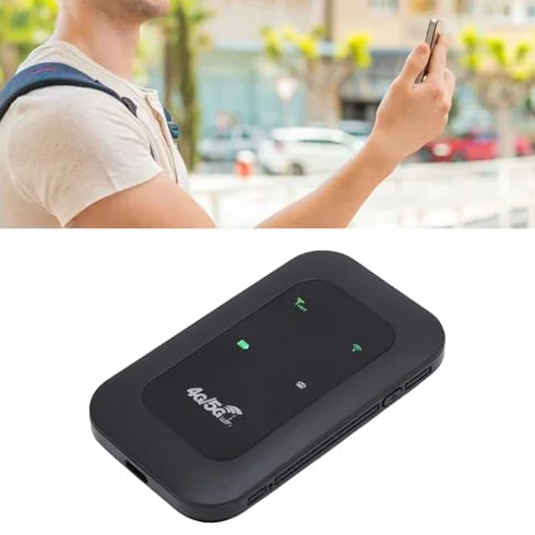 4G 5G WiFi Hotspot, LTE Mobile Router mit SIM -Kartensteckplatz, 2100 MAh Langlebiger und Wiederaufladbarer Unterstützt 300 Mbit/S, 10 Gerätekonnektivität, Tragbare