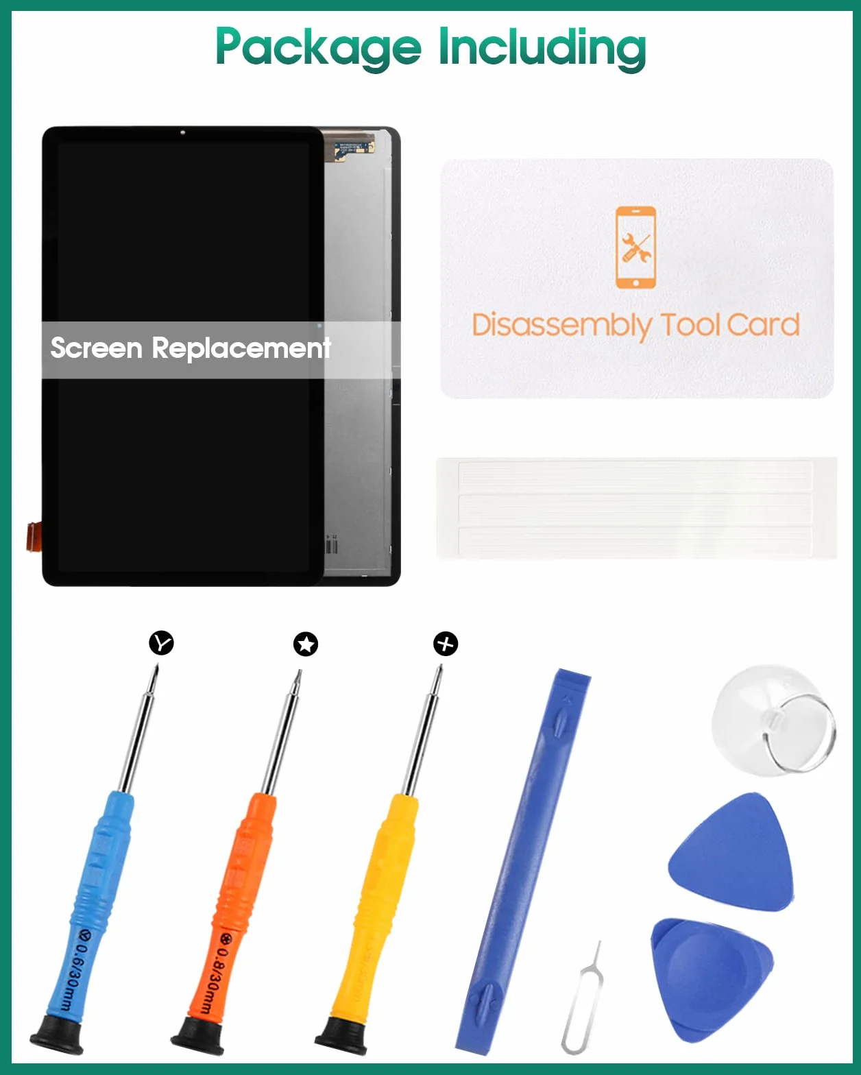 Repuesto para Samsung Galaxy Tab S6 Lite P610 SM-P610 SM-P615 Pantalla LCD de 10.4 pulgadas, digitalizador de pantalla táctil, piezas de reparación de montaje de vidrio