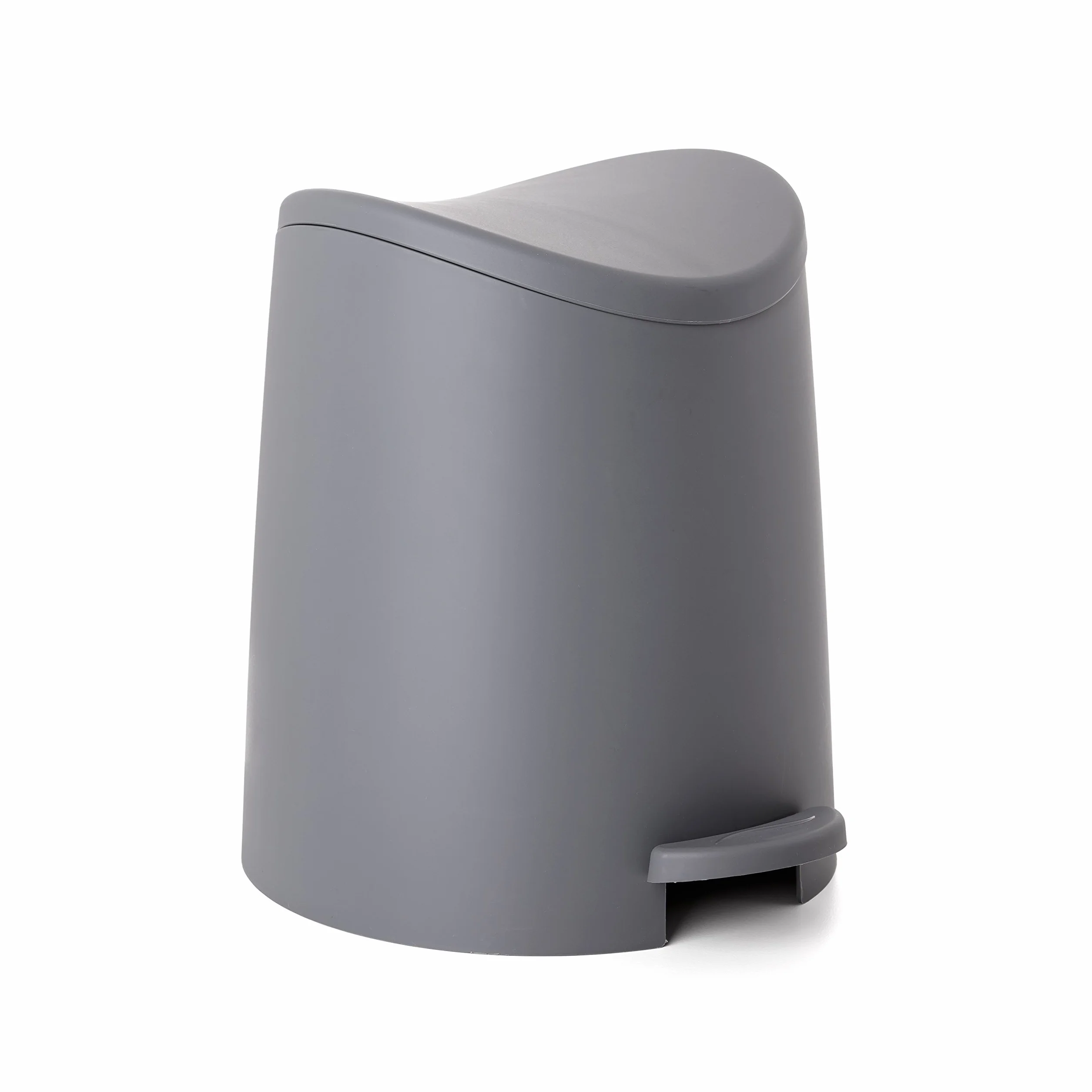 Tatay Papelera Baño con Pedal Estándar 3L | Diseño Práctico y Funcional | Plástico de Gran Resistencia | Compacta y Fácil de Usar | Fabricada en España | 19 x 21,8 x 22,1 cm – Gris