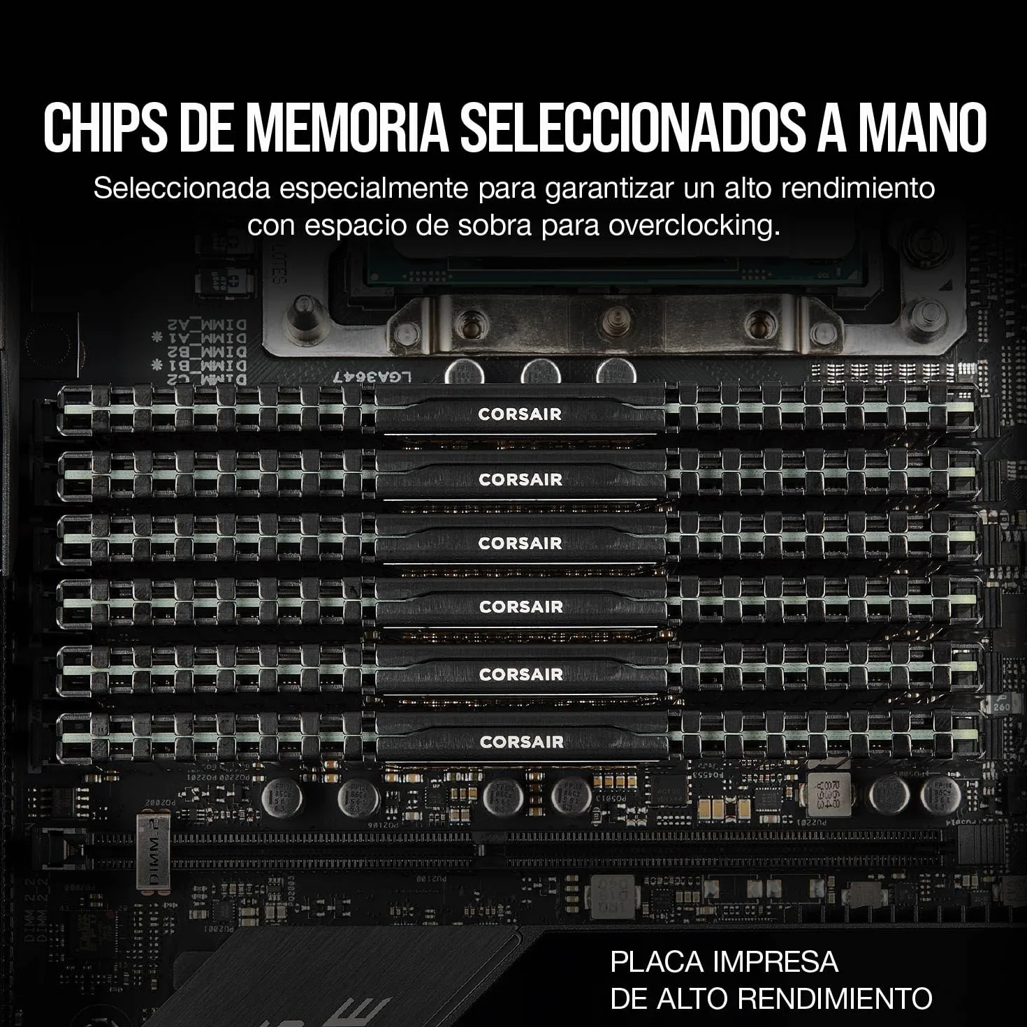 CORSAIR Vengeance LPX DDR4 RAM 32GB (2x16GB) hasta 3200MHz CL16-20-20-38 1.35V Intel AMD Memoria de Ordenador de Sobremesa - Negro (CMK32GX4M2E3200C16)