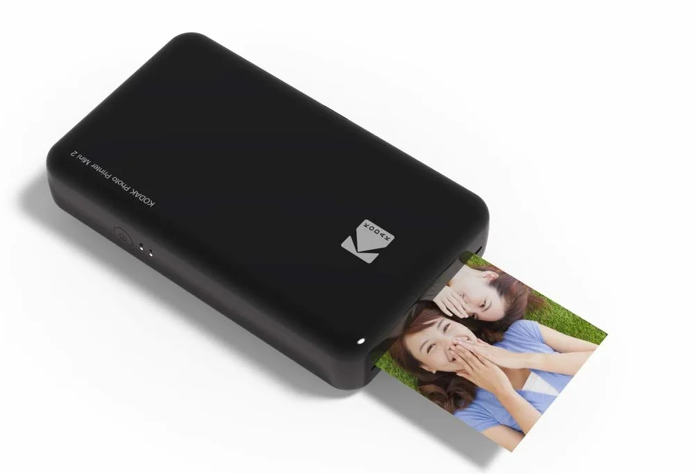 Kodak - Impresora fotográfica mini 2 HD, instantánea, inalámbrica y portátil, con tecnología de impresión patentada 4Pass, compatible con iOS y Android, negro