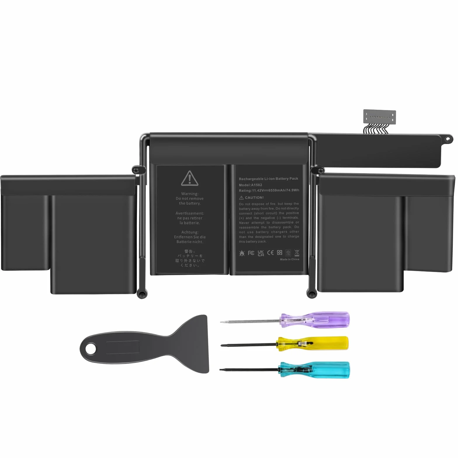 ASUNCELL 11.42V 74.9Wh A1493/A1582 Batería de Ordenador portátil para MacBook Pro 13 Inch A1502 Retina (Early 2015, Mid 2014, Late 2013), MJLU2LL/A, MF839LL/A, EMC 2326 2351 2419 2554 2555