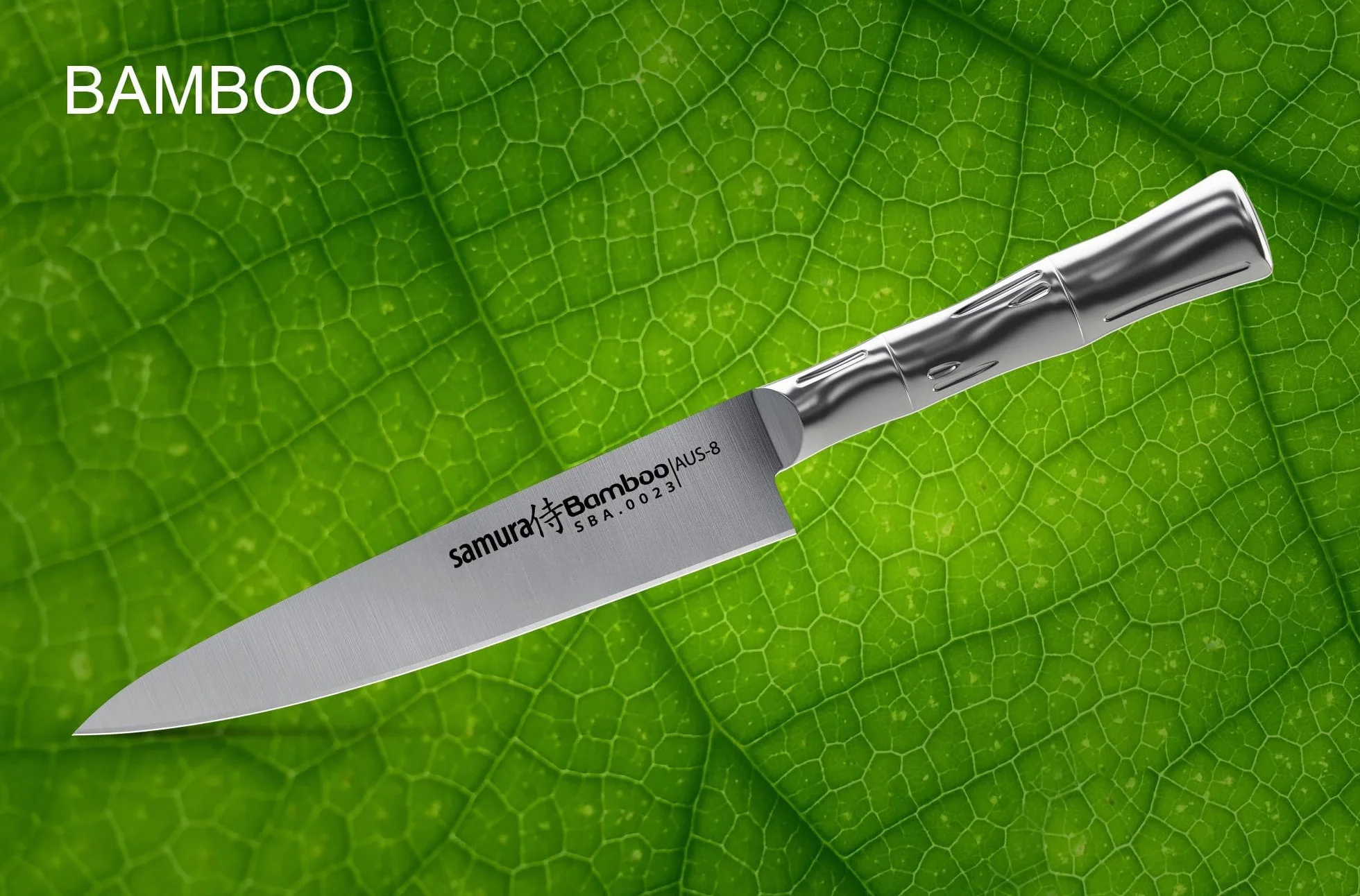 Samura Bamboo Nóż kuchenny japoński profesjonalny 150 mm 59 HRC