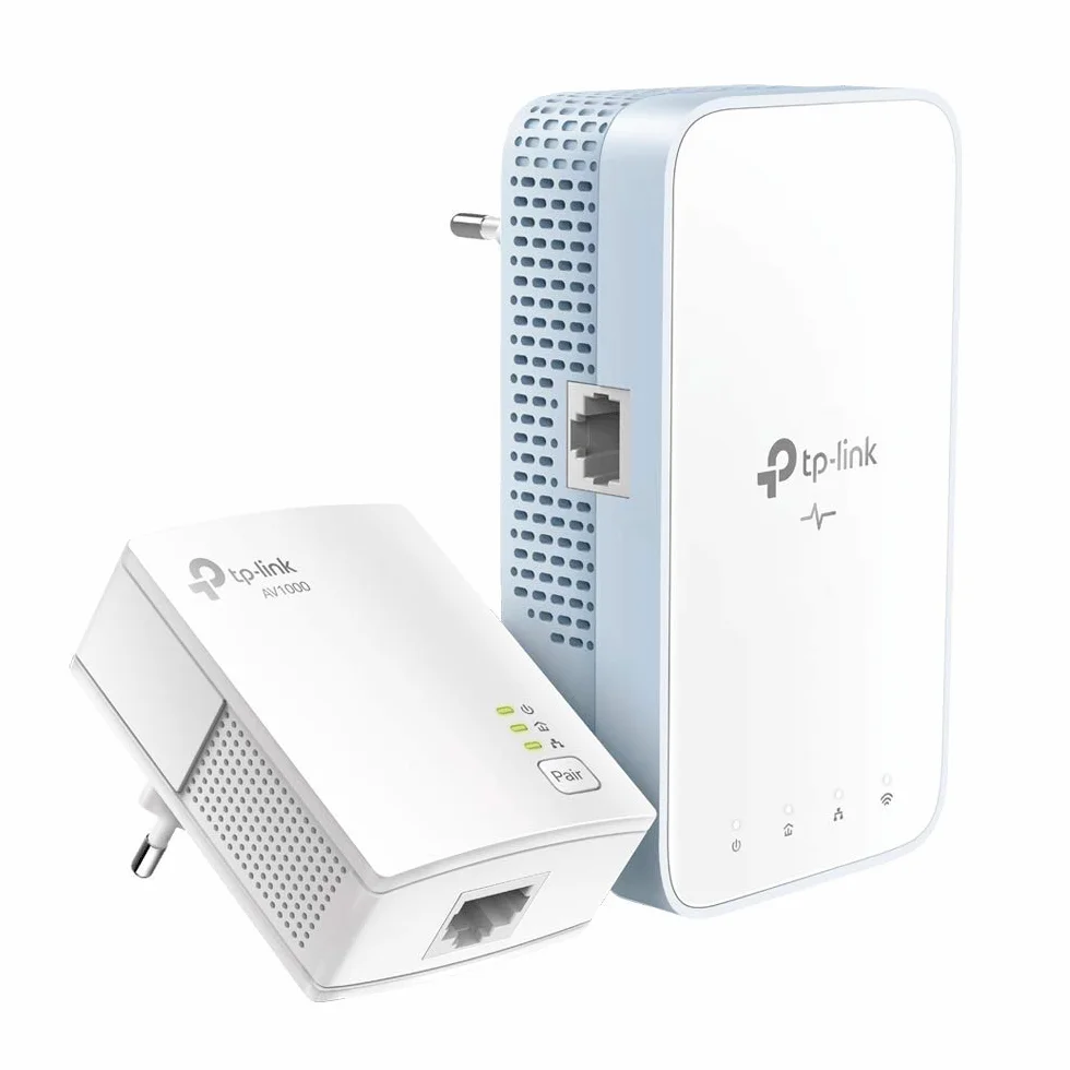 TP-Link TL-WPA7517 Kit Powerline WiFi, PLC, AV1000 Mbps, 750 Mbps en WiFi,Doble Banda, 1 Puerto Gigabit, Plug and Play, HomePlug AV2
