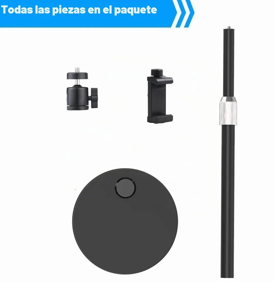 Soporte para Webcam de sobremesa Compatible con Logitech StreamCam C920 C930 C922 C925e Brio C615 y Webcams con Interfaz 1/4''-20 y iPhone teléfono móvil