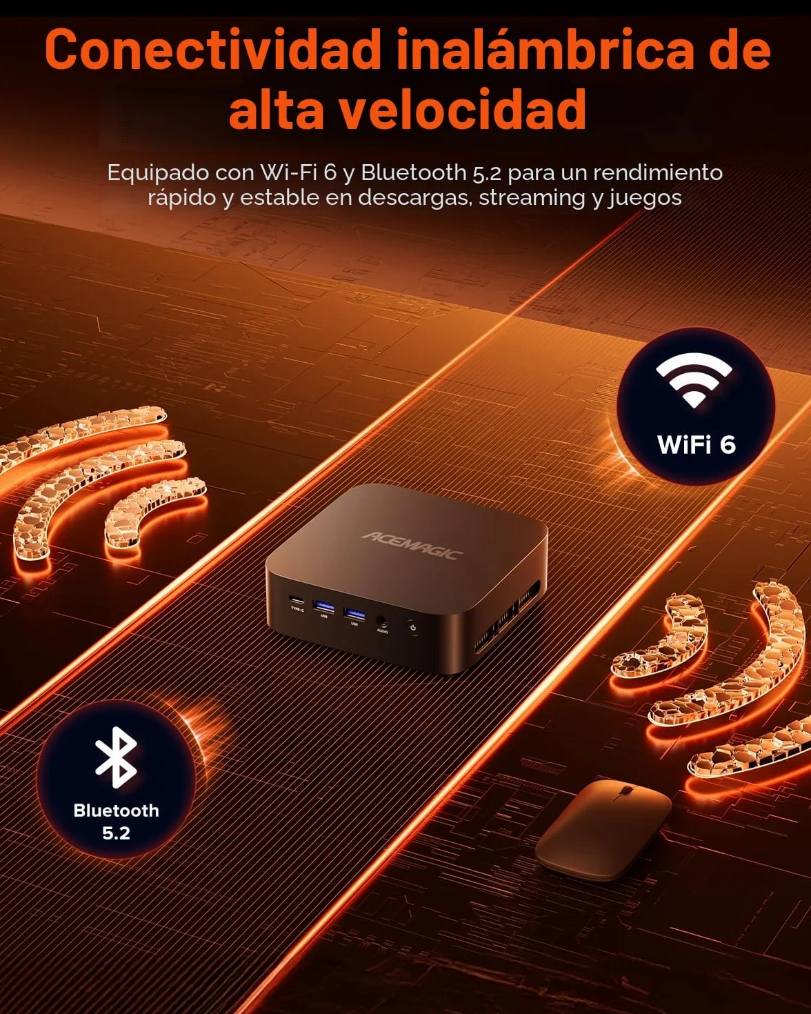 ACEMAGIC Kron K1 Mini PC, Windows 11 Pro, AMD Ryzen 5 7430U, 16GB RAM, 512GB SSD, WiFi 6
