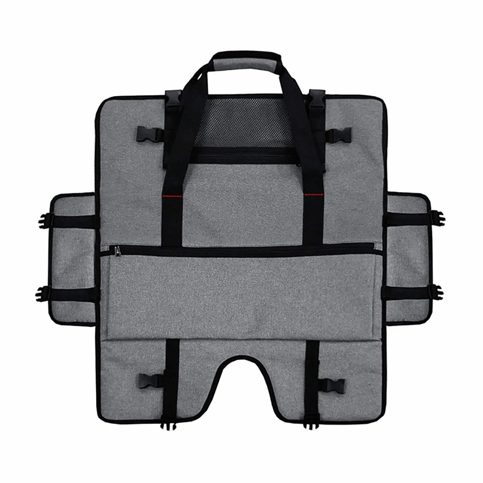 Bolsa de transporte para monitor, funda protectora de pantalla | Funda ajustable con múltiples bolsillos para pantallas de 20-24 pulgadas, práctica bolsa para proteger y transportar tus monitores y or