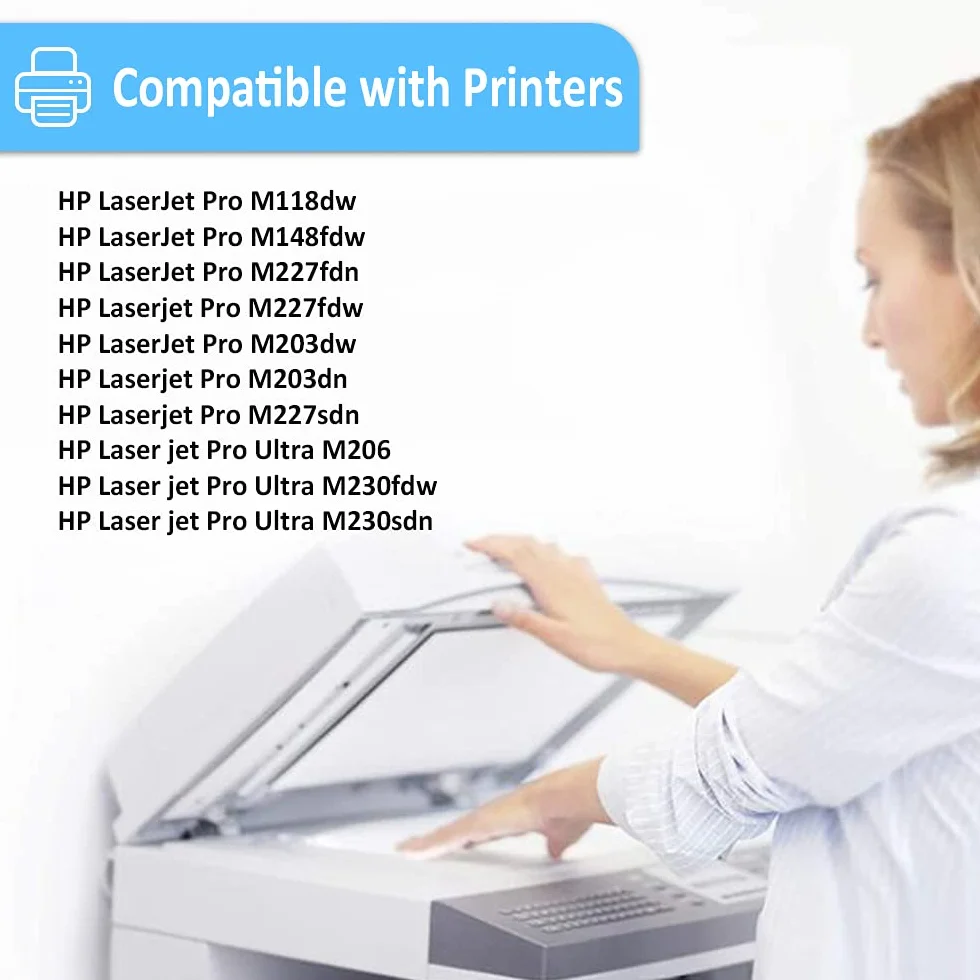 Cartucho de Tambor Compatible 32A CF232A Negro Reemplazo para HP LaserJet Pro M118dw M203d M203dn M203dw M220, MFP M227fdn M227fdw M148fdw M148dw M148fdw Impresoras Láser（Tambor, 23,000 Páginas）