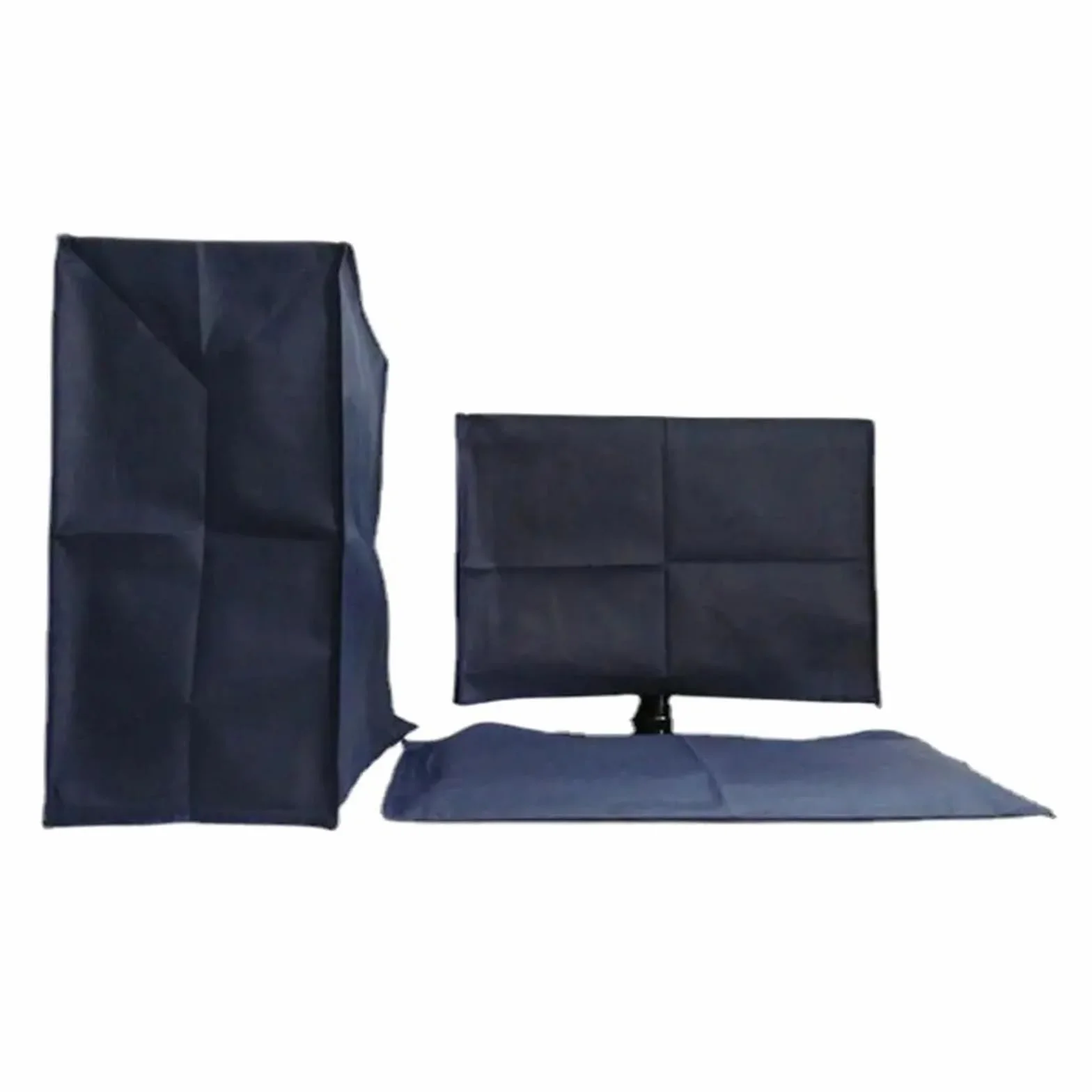 Funda Protectora para Pantalla Antipolvo 3 Fundas Antipolvo for Ordenador de Escritorio 19 a 34 Pulgadas, Tela no Tejida, Azules, Protectoras, Transpirables y a Prueba Humedad(19IN)
