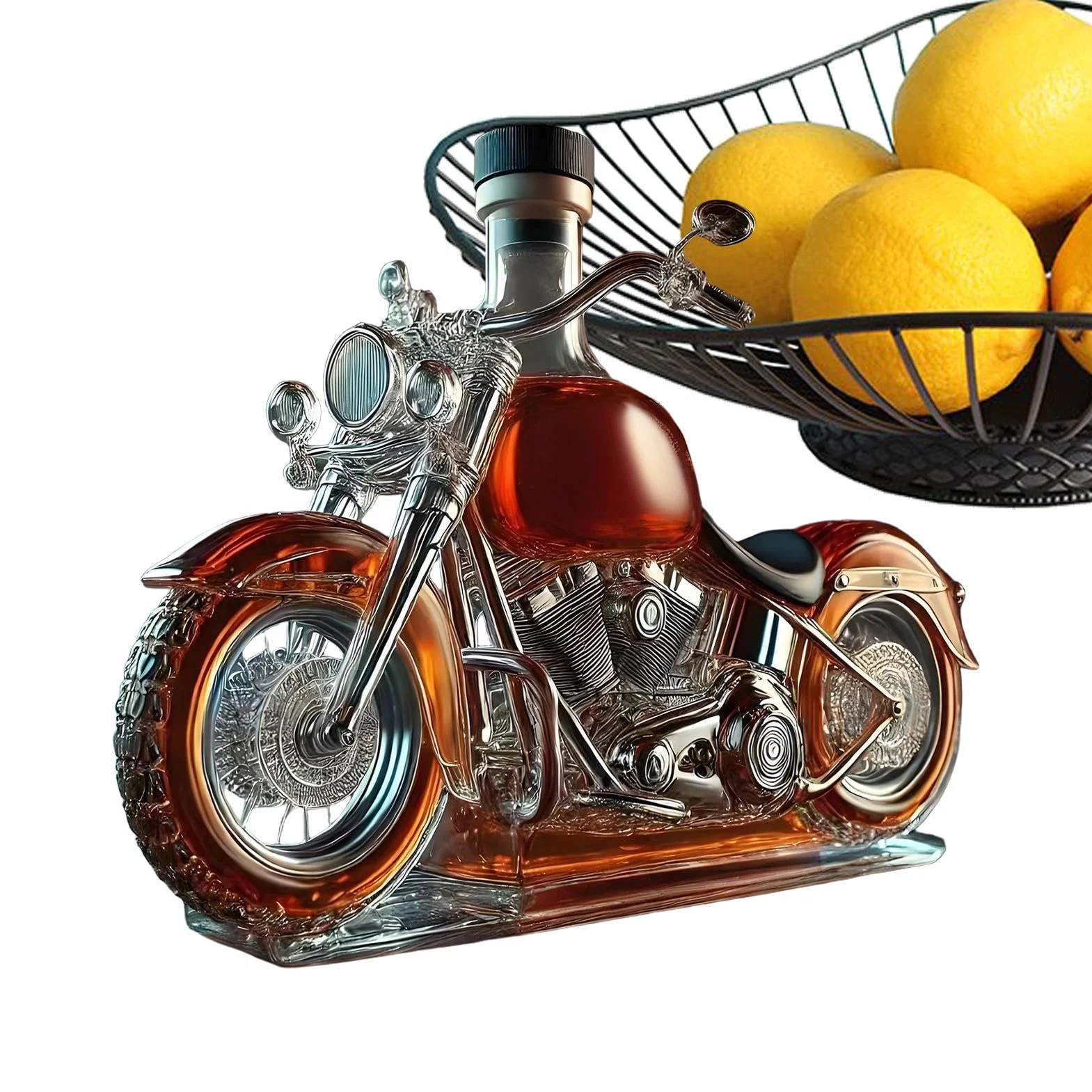 Butelka Do Whisky Design Motocykla 3D Karafka Kształt Motocykla Szklana Karafka Do Whisky