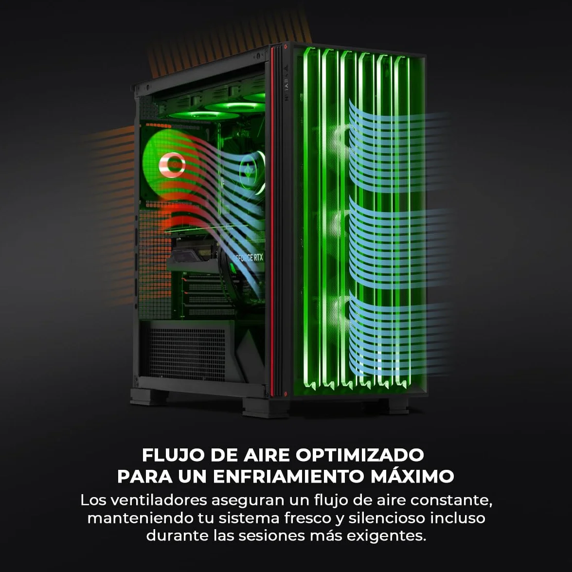 YEYIAN PC Gamer Mirage X | Intel Core i7-14700F 20 Cores up to 5.4 GHz | NVIDIA GeForce RTX 5070 12GB GDDR7 | 32GB DDR5 6000MHz | SSD 1TB NVMe Gen4 | Win 11 Pro