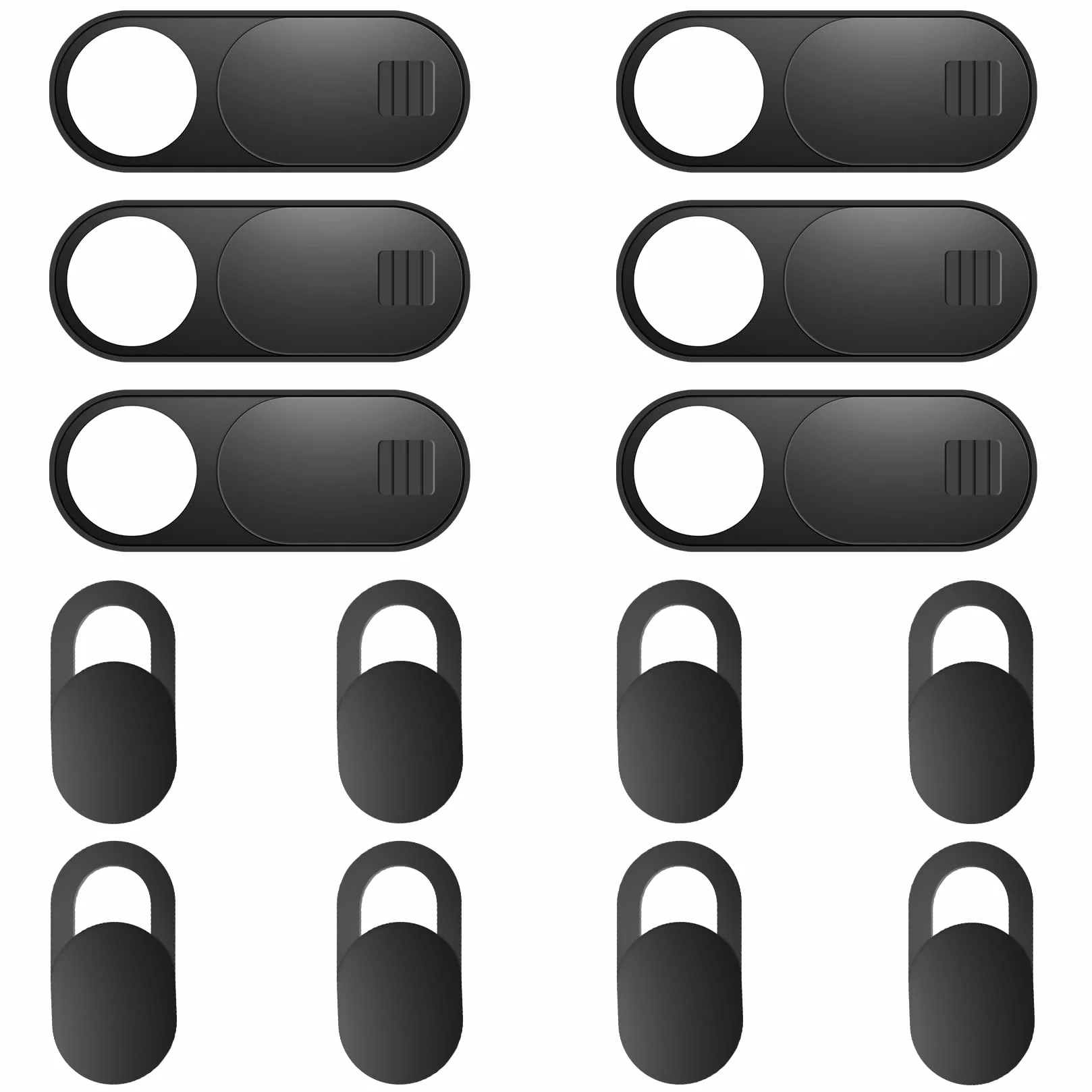 ZUCUCUC Funda deslizante para cámara web, paquete de 14 fundas para cámara web, funda ultrafina para laptop, computadora, MacBook, iPad, tableta, iPhone, teléfono celular, funda para cámara de laptop