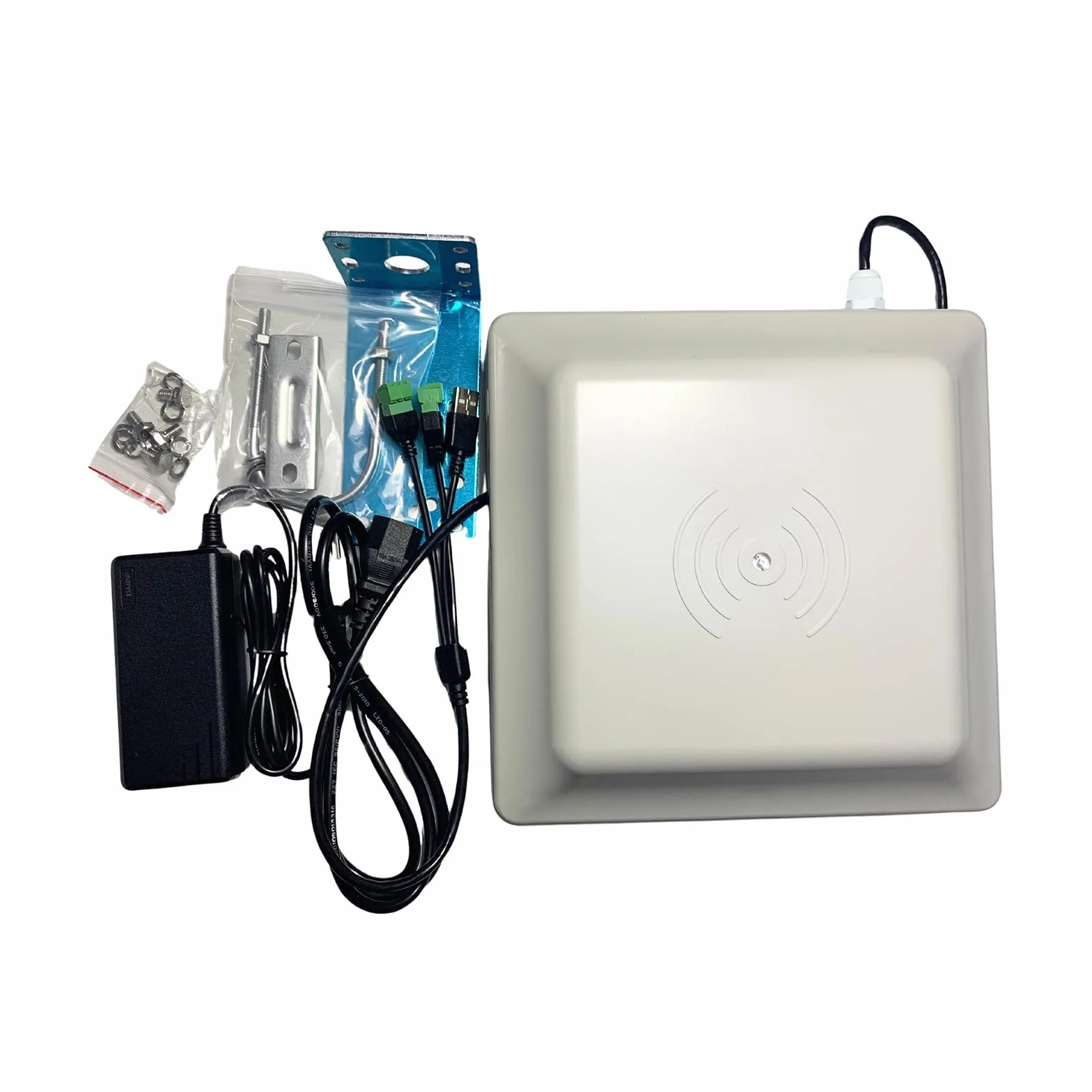 YANZEO SR681 - Lector RFID UHF de 6 m de largo alcance para exteriores, IP67 8dbi, antena USB RS485 Wiegand26/34 salida UHF lector integrado
