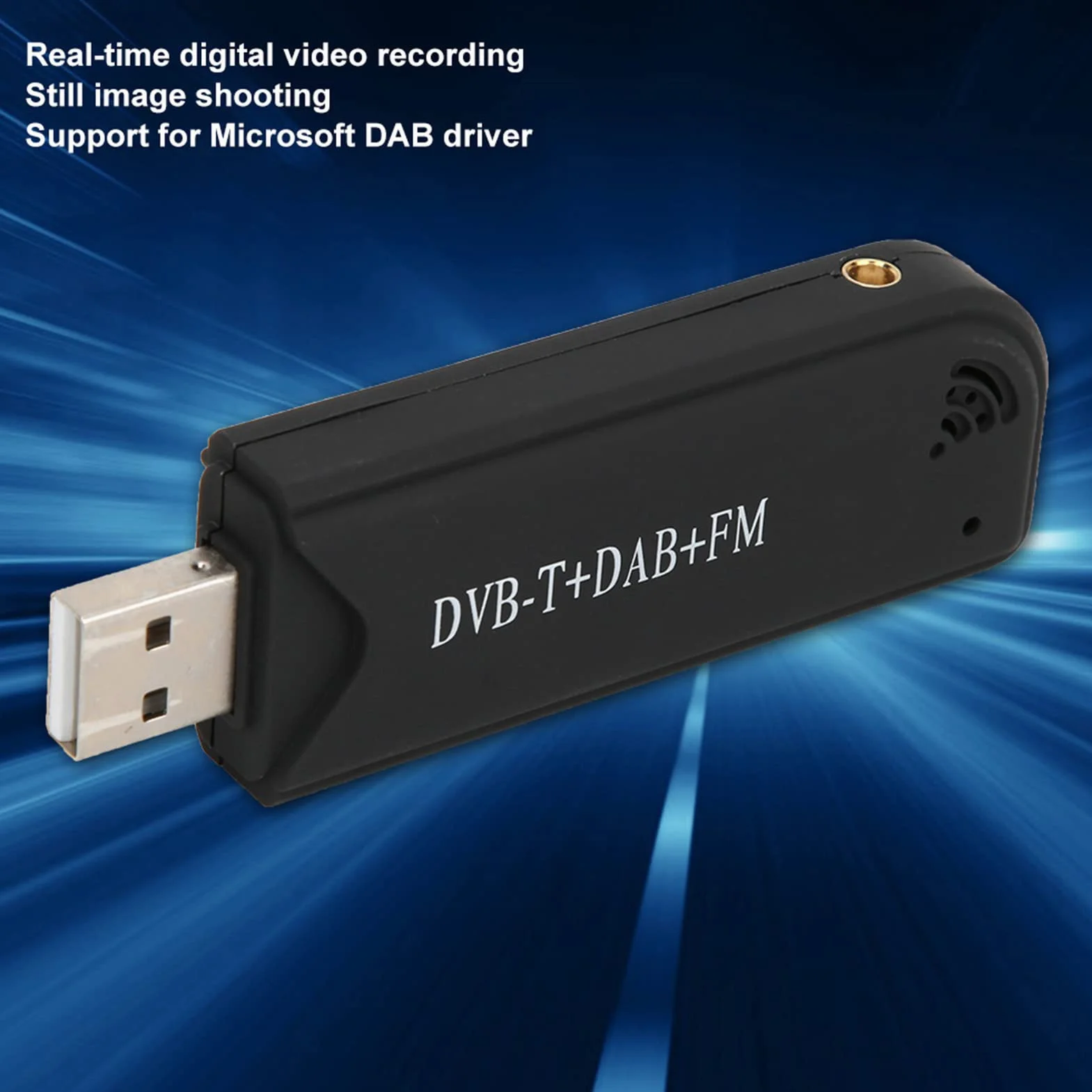 RTL2832U USB DVB-T FM SDR Dongle Stick Receptor Sintonizador de TV Digital para Usuarios de Controladores Dab con Grabación de Video en Tiempo Real y Soporte Multilingüe