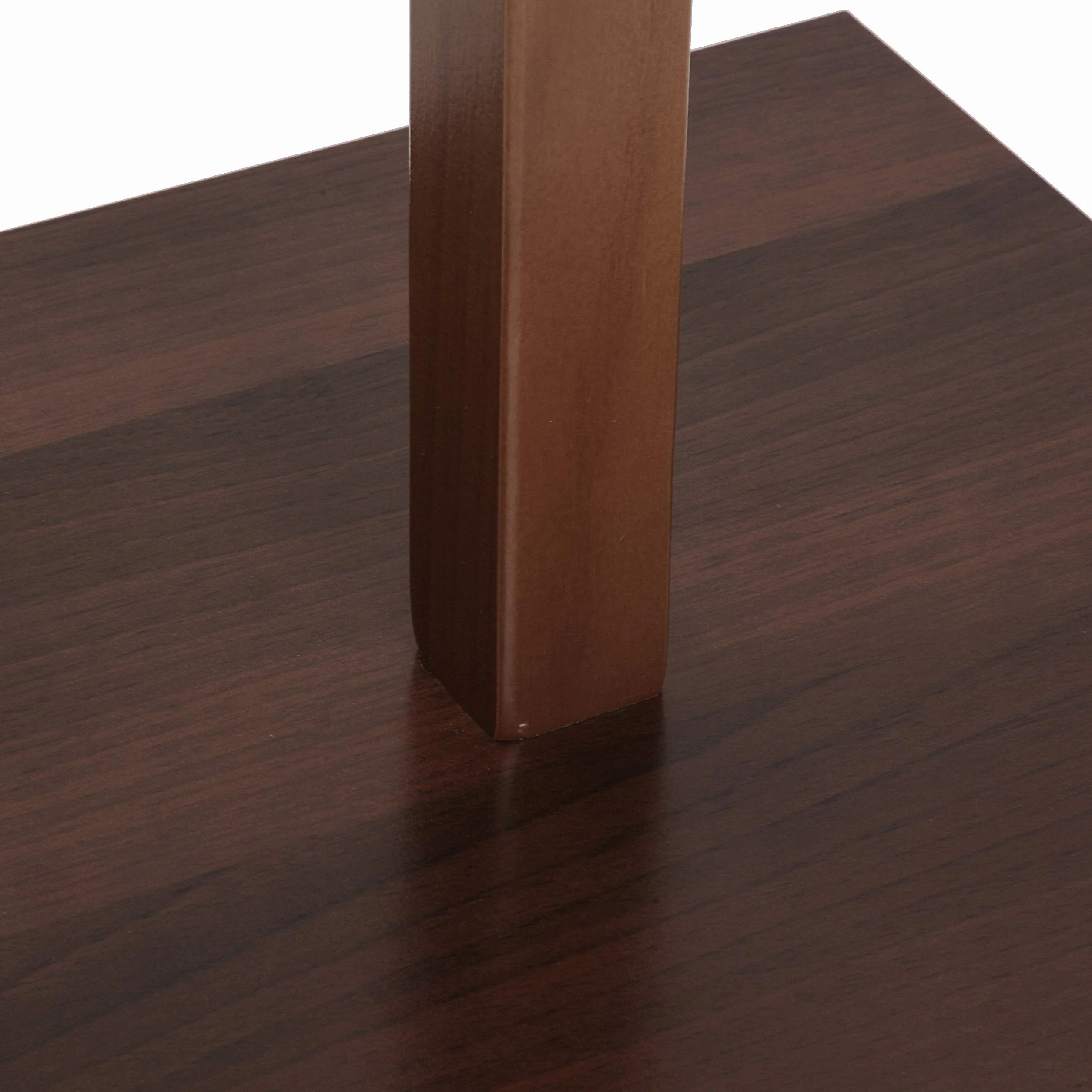 Versa Wengue Galán de Noche Moderno Multifuncional 2 Perchas Colgadores Ropa Hombre Mujer 112x35x35 cm Madera Metal Marrón