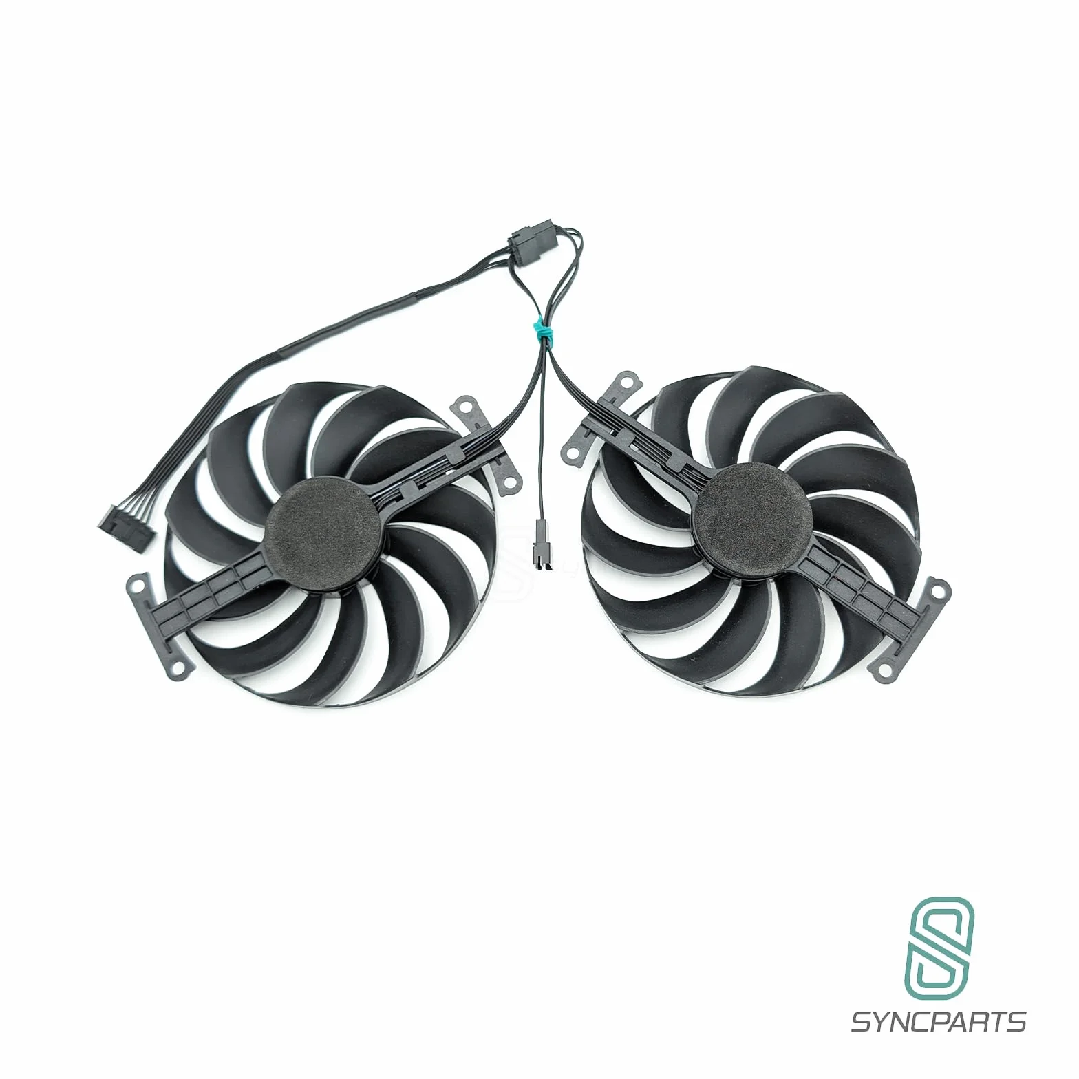 Juego de 2 ventiladores para tarjetas gráficas ASUS GeForce RTX 3070 OC, RTX 3060 Ti, Dual RADEON RX 6700 XT 12 GB, 95 mm