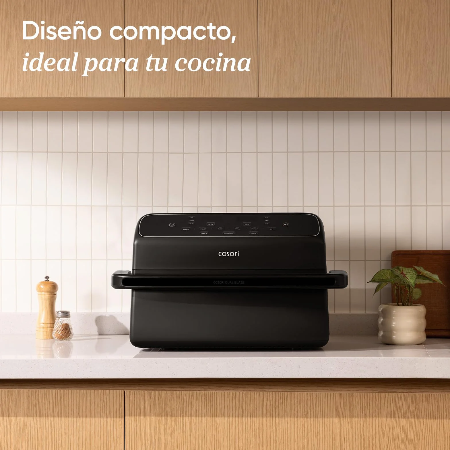 Cosori Dual Blaze Twinfry Freidora de Aire 8,6 Litros Doble Cesta 2700W Revestimiento Cerámico sin PFAS 6 en 1