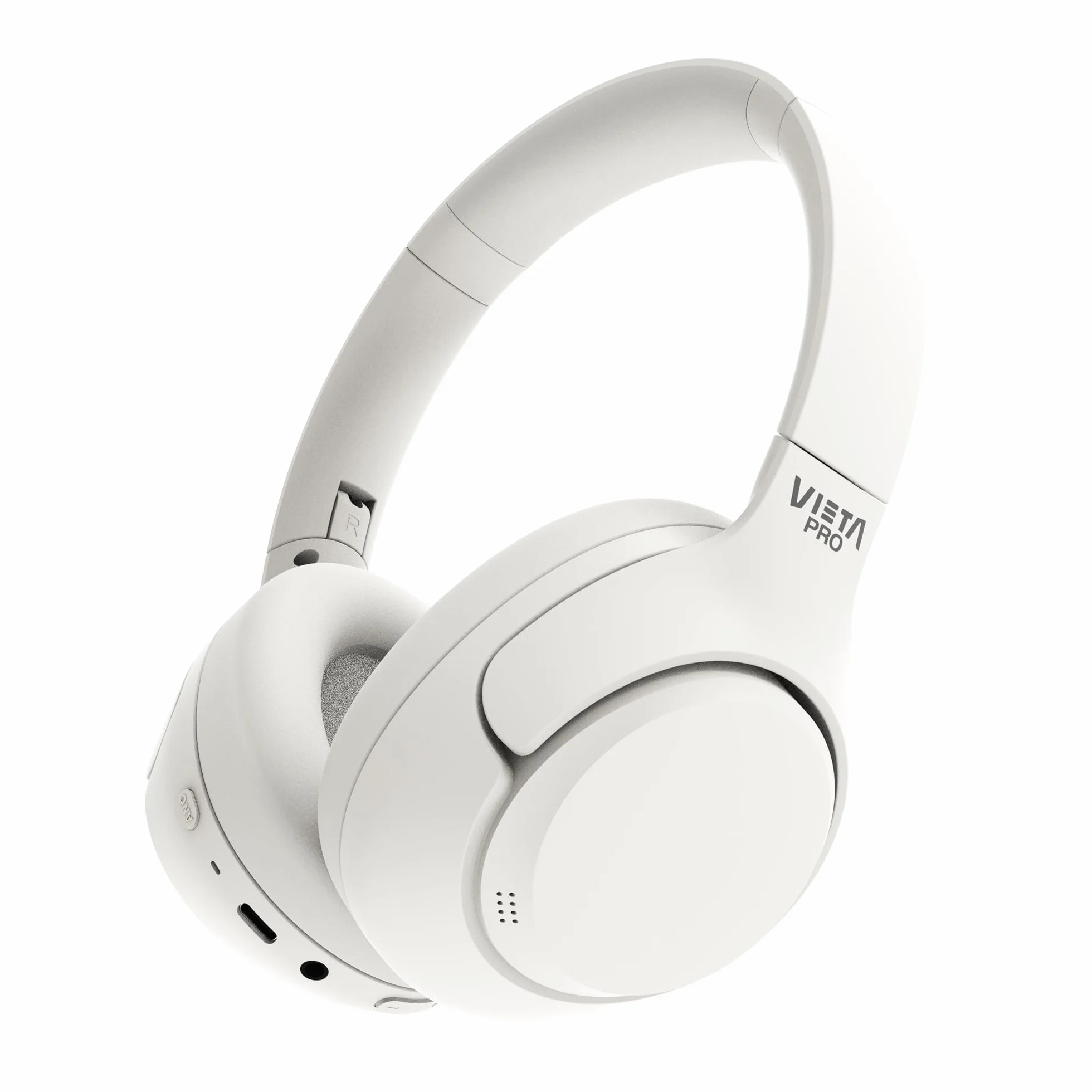 Vieta Pro Auriculares Diadema Calm 2, Bluetooth, función Dual Pairing, cancelación Activa de Ruido hibrida y Modo Ambiente, Aux-in, micrófono, Diadema Ajustable. Batería 60 H.