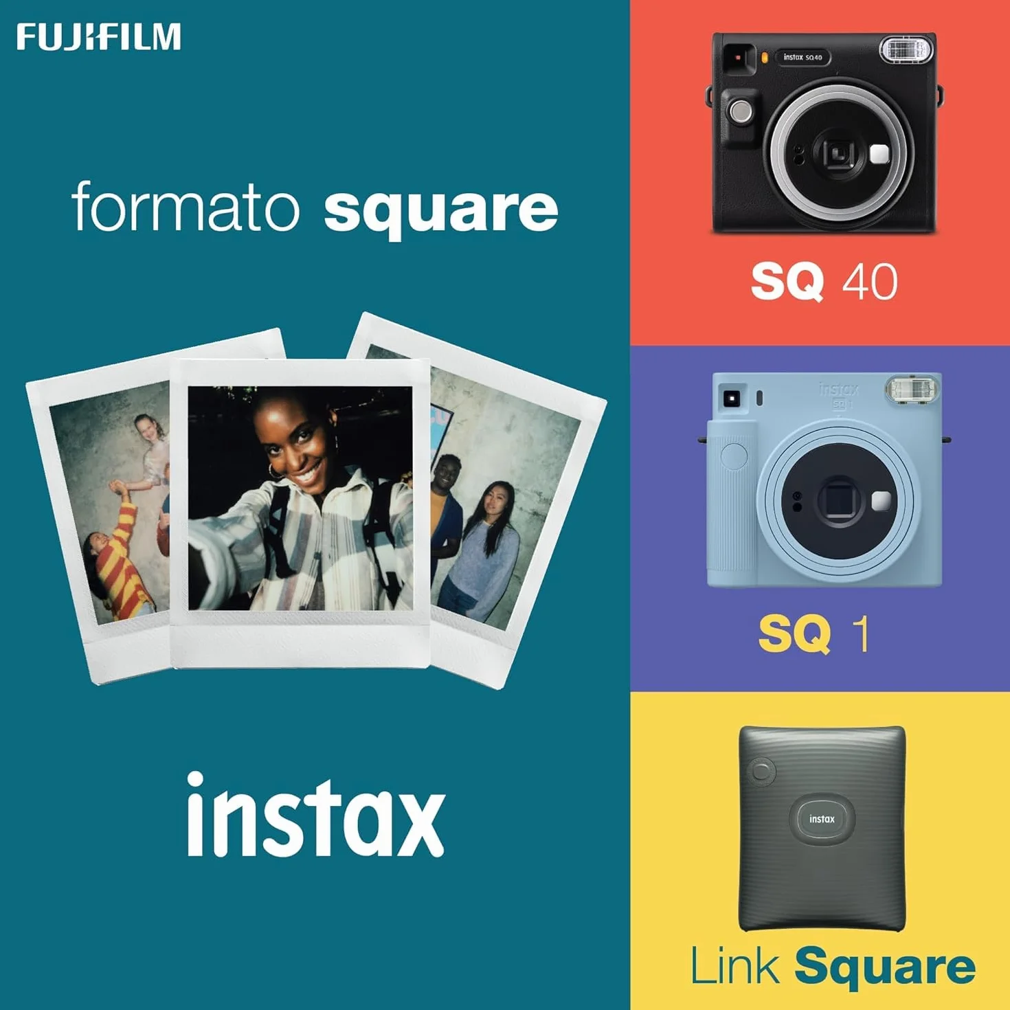 instax Square Link. Impresora para teléfonos, Color Blanco.