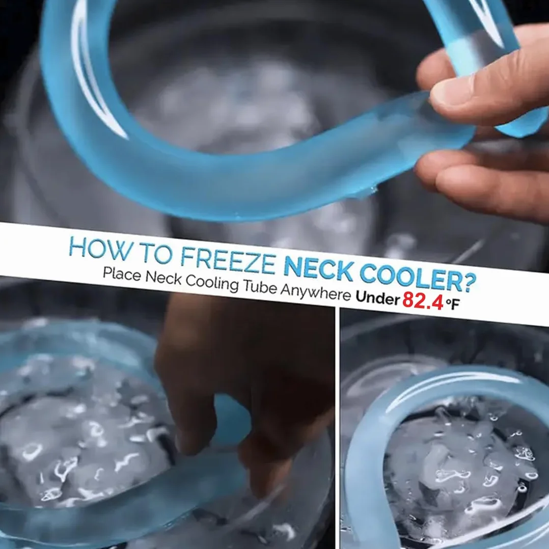 Tubo de enfriamiento para el cuello, envolturas de cuello reutilizables para el calor del verano, la refrigeración comienza a 28 °C, alivio de sofocos y fiebre, banda inteligente para el cuello para