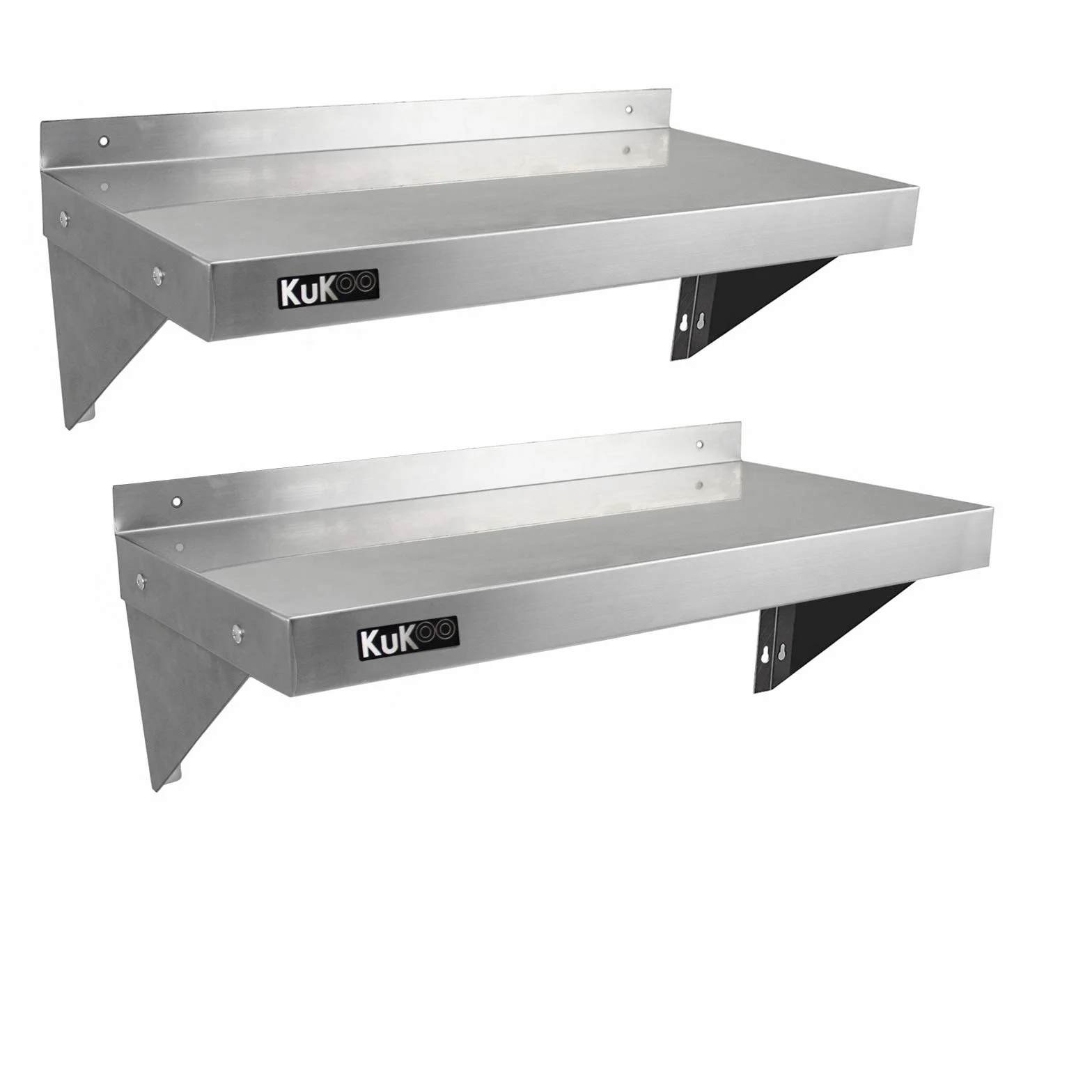 KuKoo Estante de Pared para Cocina 90cm x 30cm Baldas Repisas Acero Inoxidable Almacenamiento Cocinas Comerciales