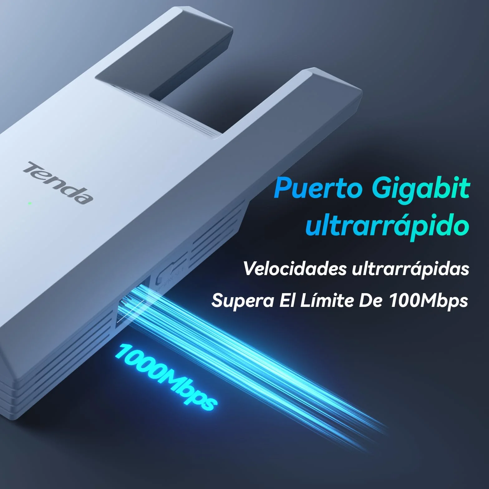 Tenda A18 Pro AC1200 Repetidor WiFi con Puerto Gigabit, Extensor de WiFi Doble Banda 2.4/5 GHz, Amplificador Señal WiFi hasta 150 m², Modo Ap, Instalación Fácil
