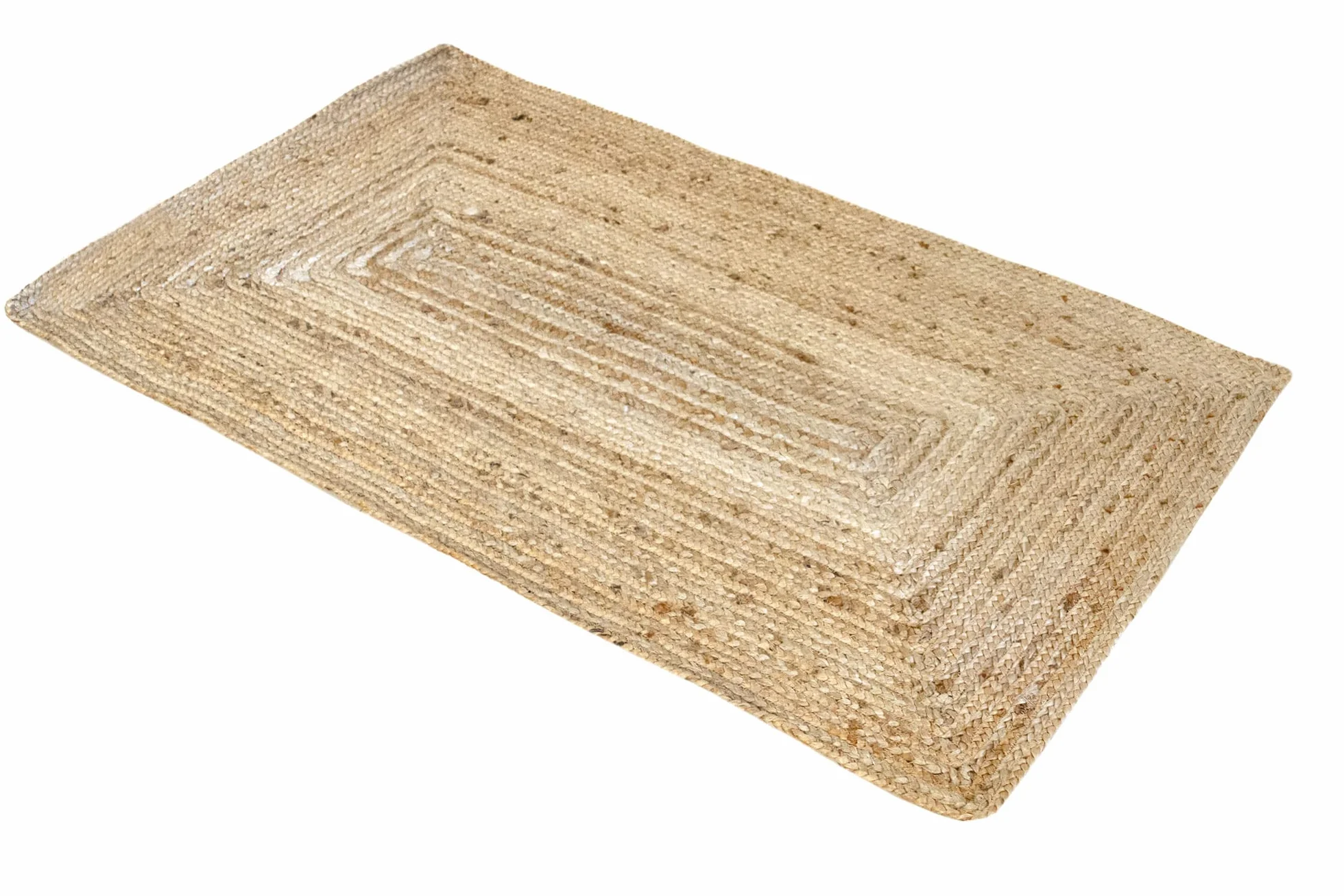 HAMID Alfombra Yute Alhambra Natural 100% Fibra de Yute Trenzado a Mano (60x110cm)