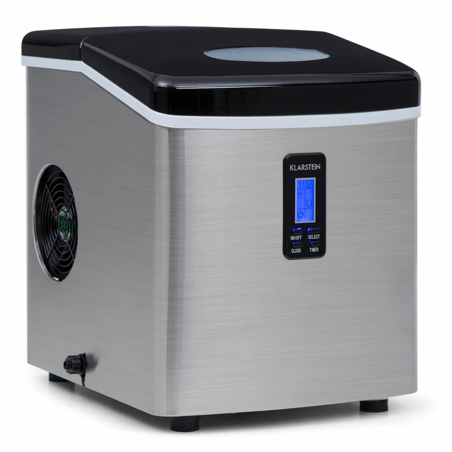 Klarstein Mr. Frost Máquina de hacer hielo 150 W 15 kg 3,3 L Negro