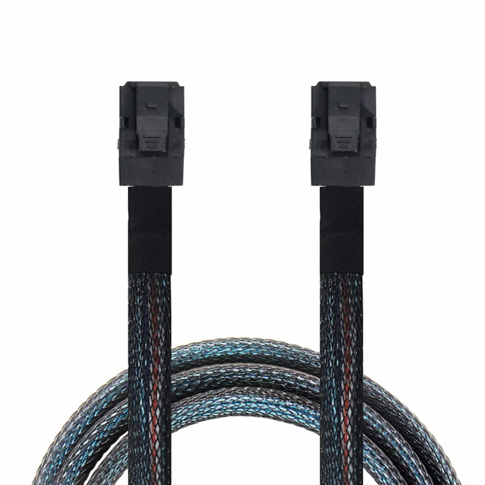 cablecc Cable interno Mini SAS HD SFF-8643 a Mini SAS de alta densidad HD SFF-8643 para servidor de datos de disco de 50 cm