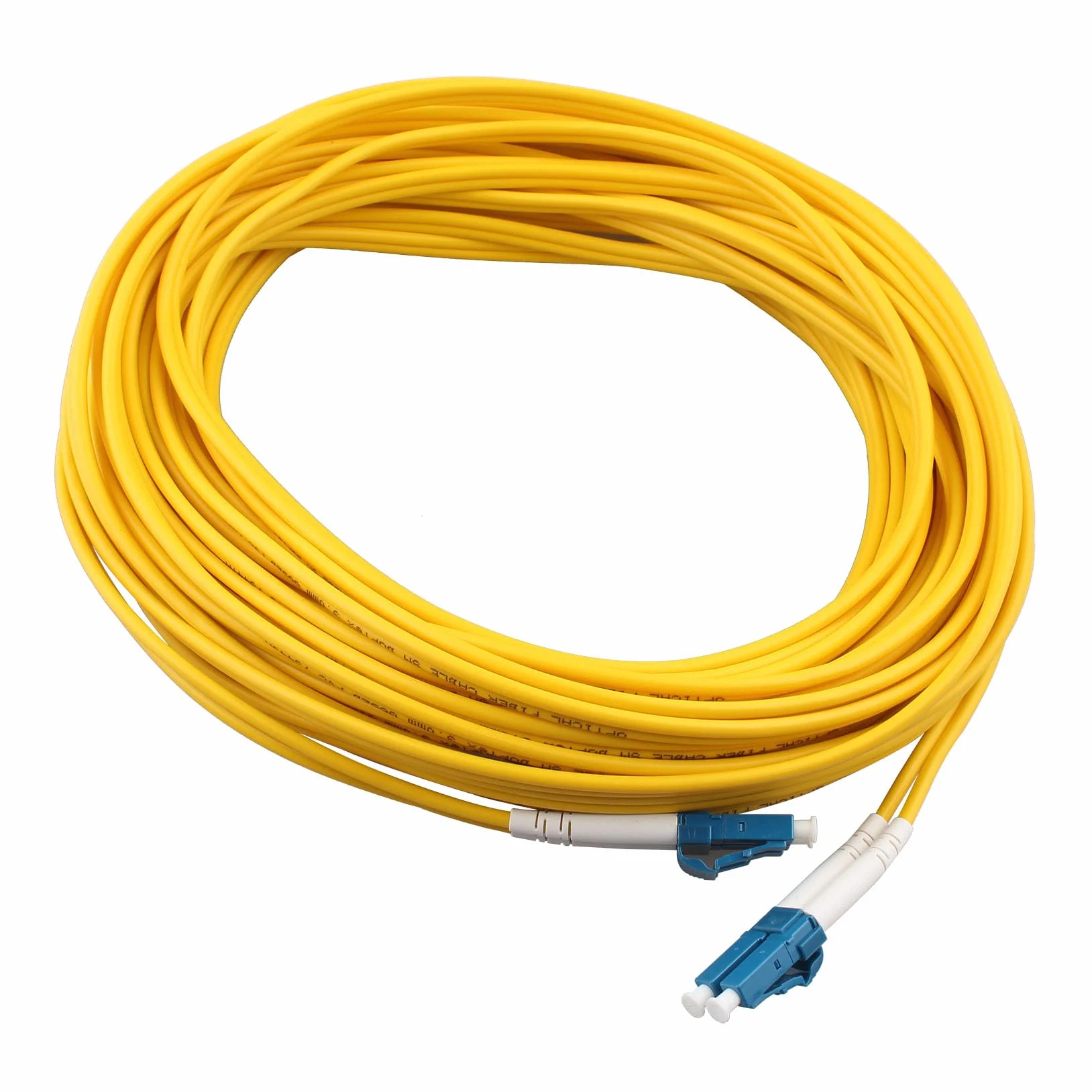 Cable de Fibra Óptica LC a LC OS2 Monomodo Duplex 9/125um LSZH para Instalaciones en Exteriores e Interiores (15M)