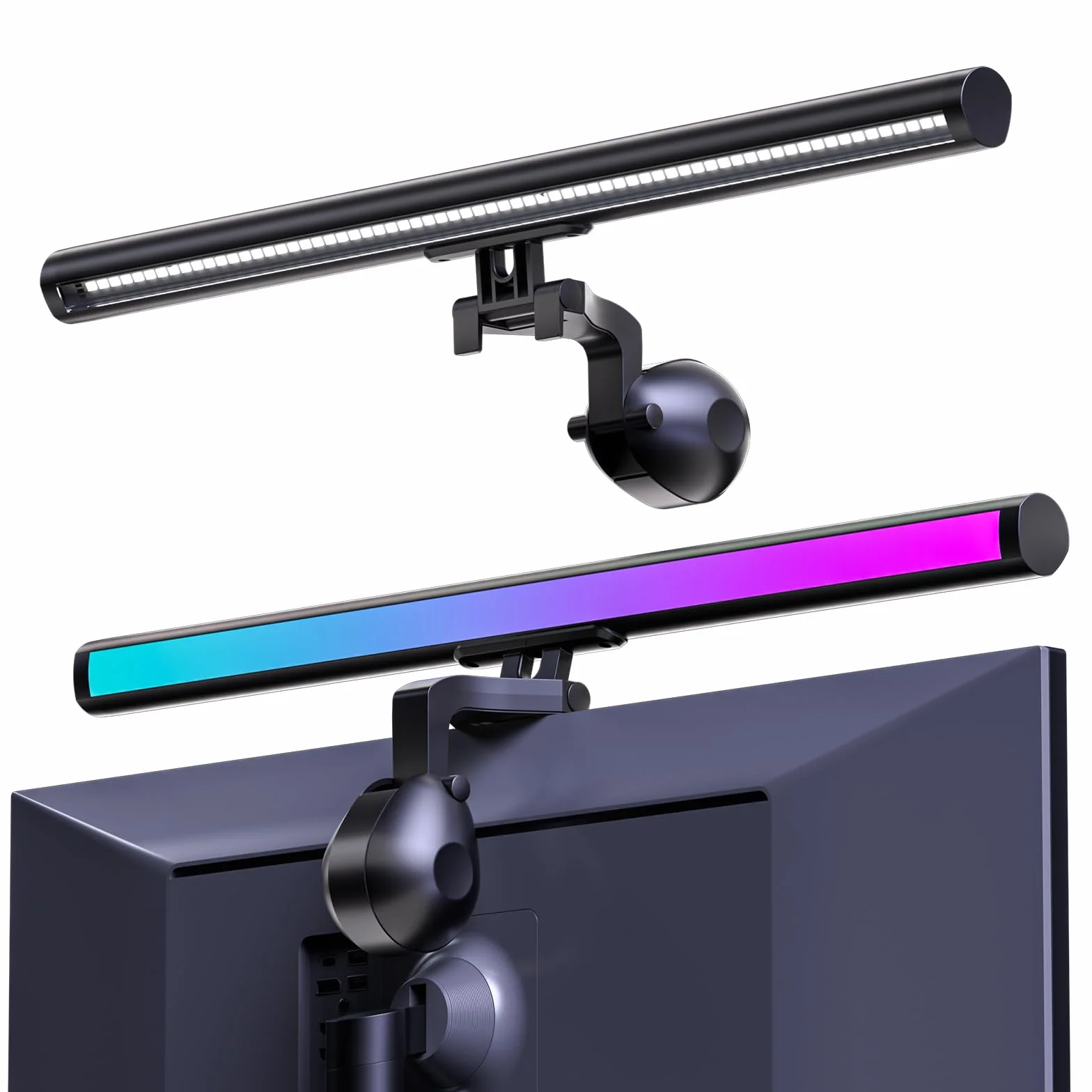 Lámpara de monitor de ordenador de 40 cm, barra de luz LED, barra de pantalla LED, lámpara USB para pantalla, con efecto de sincronización de color para monitor de ordenador