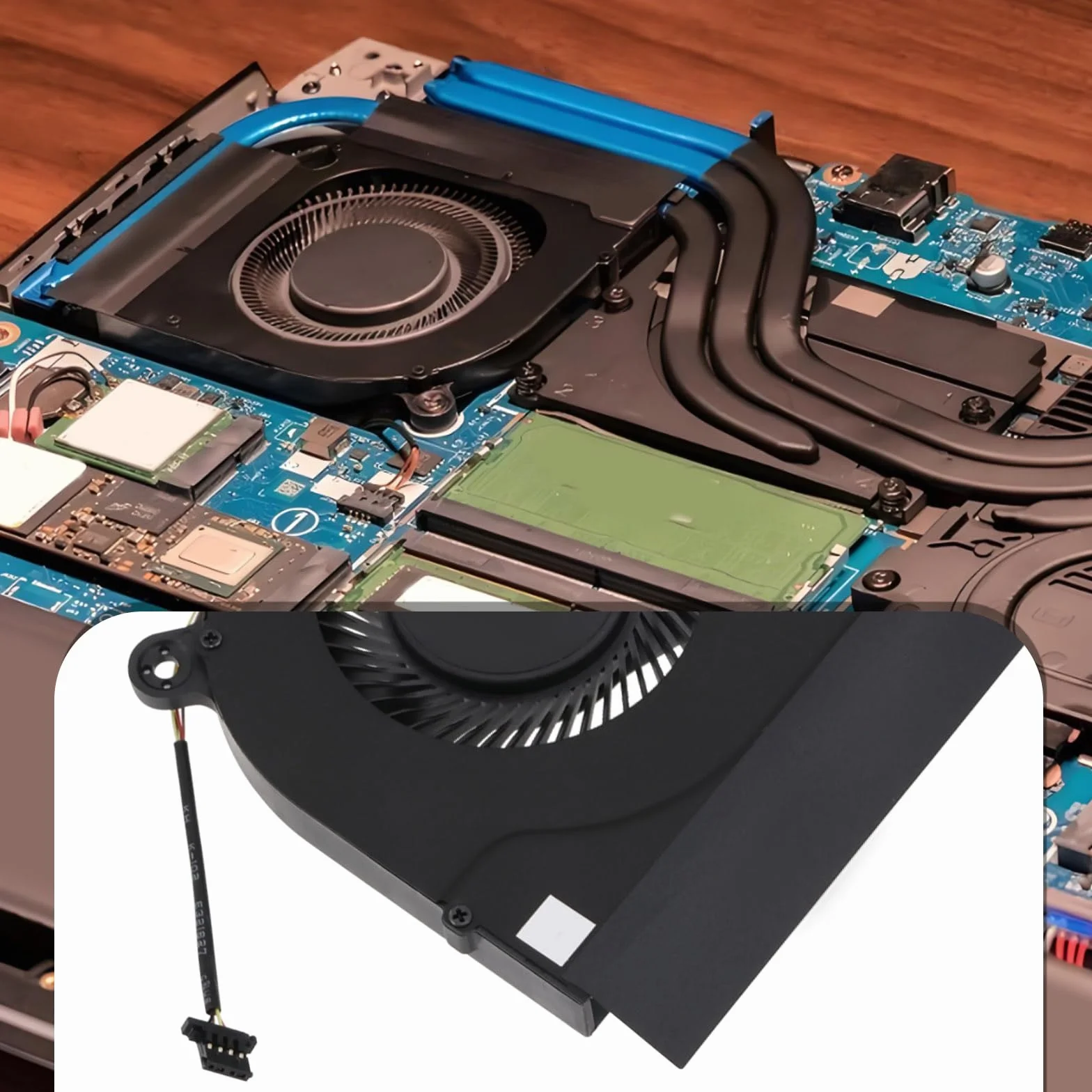 Ventilador de refrigeración GPU para portátil de 4 pines compatible con Acer Nitro 5 AN517-41 AN517-52 AN515-55 AN515-56 AN515-57 DC28000QEF0