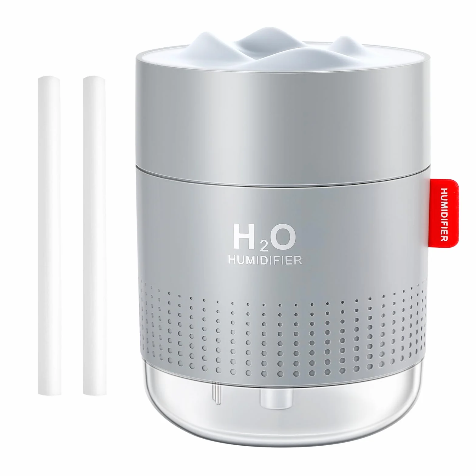 Humidificador de aire portátil 500 ml ultrasónico silencioso con luz y apagado automático
