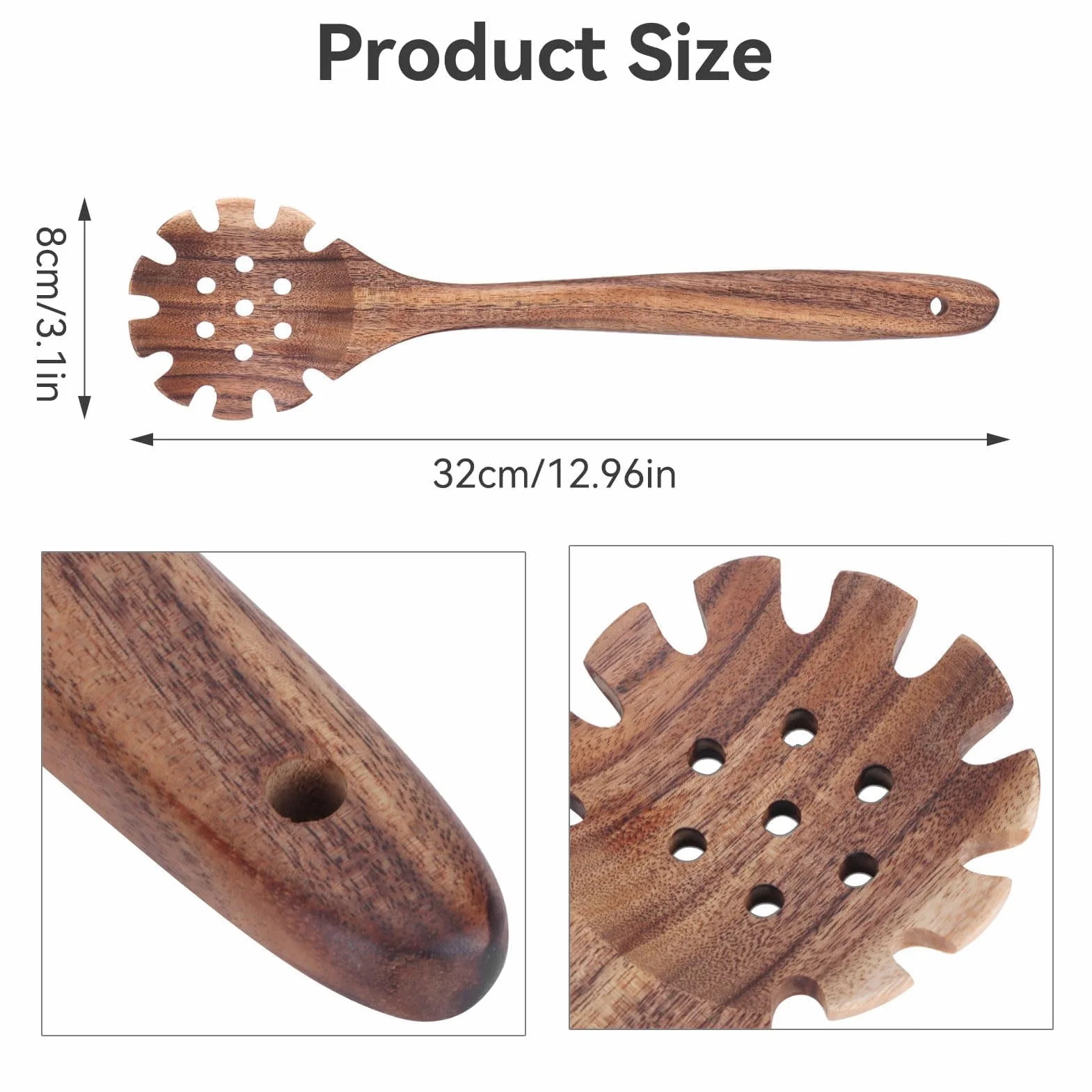 Good Grips Cuchara perforada para espaguetis 32 cm Colador de Fideos