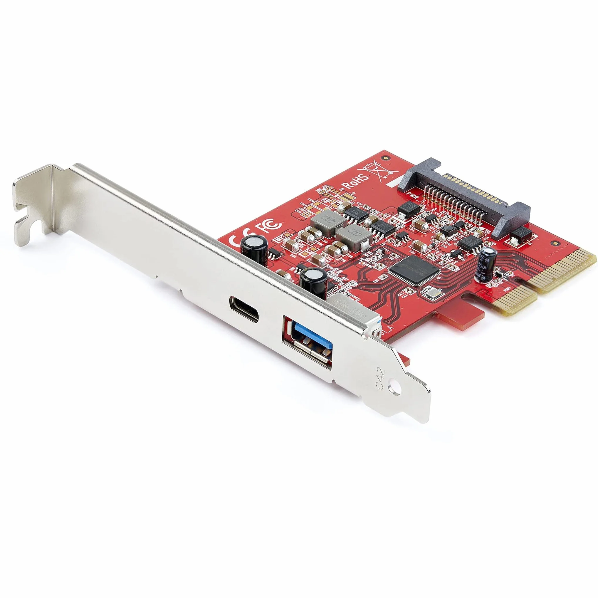 2-PORT 10GBPS USB-A/USB-C PCIE CARD USB 3.1 GEN 2 PCI EXPRE SS