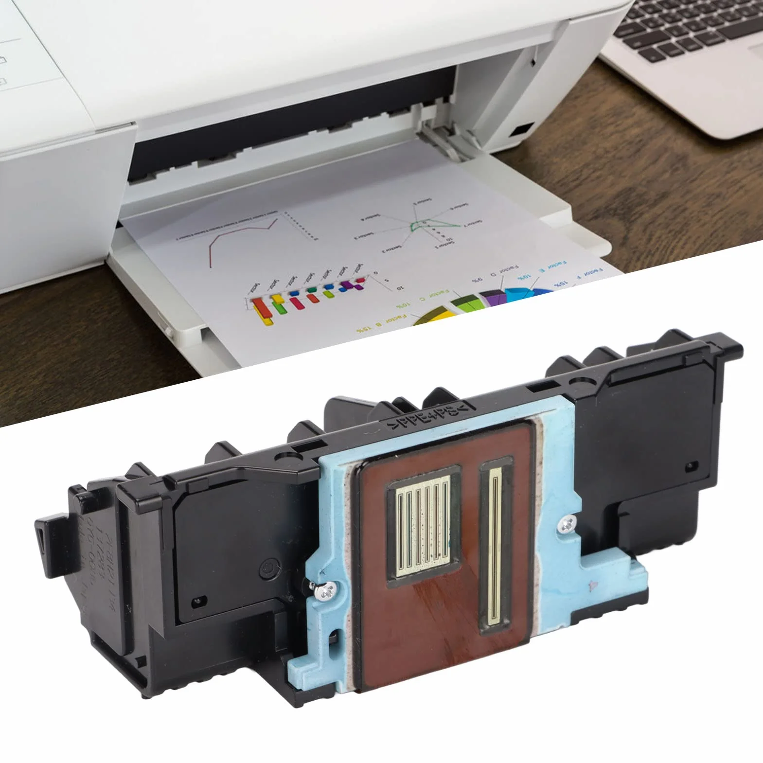 Cuifati Cabezal de Impresión de Repuesto para Impresoras Canon IX6840, IX6850 Series, Pixma MX720, MX721, MX722, MX725, Pixma MX920, MX922, MX924, MX925
