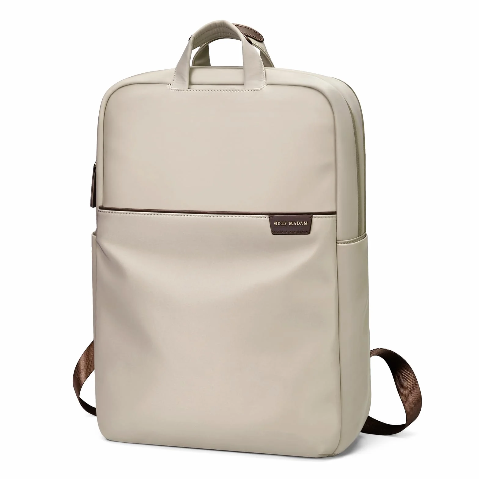GOLF SUPAGS Mochila viaje, Mochila Mujer, Mochila Escolar Universidades Impermeable para Ordenador Portátil de hasta 17 Pulgadas,Para Estudios, Viajes, Trabajo, Casual, Avion Albaricoque
