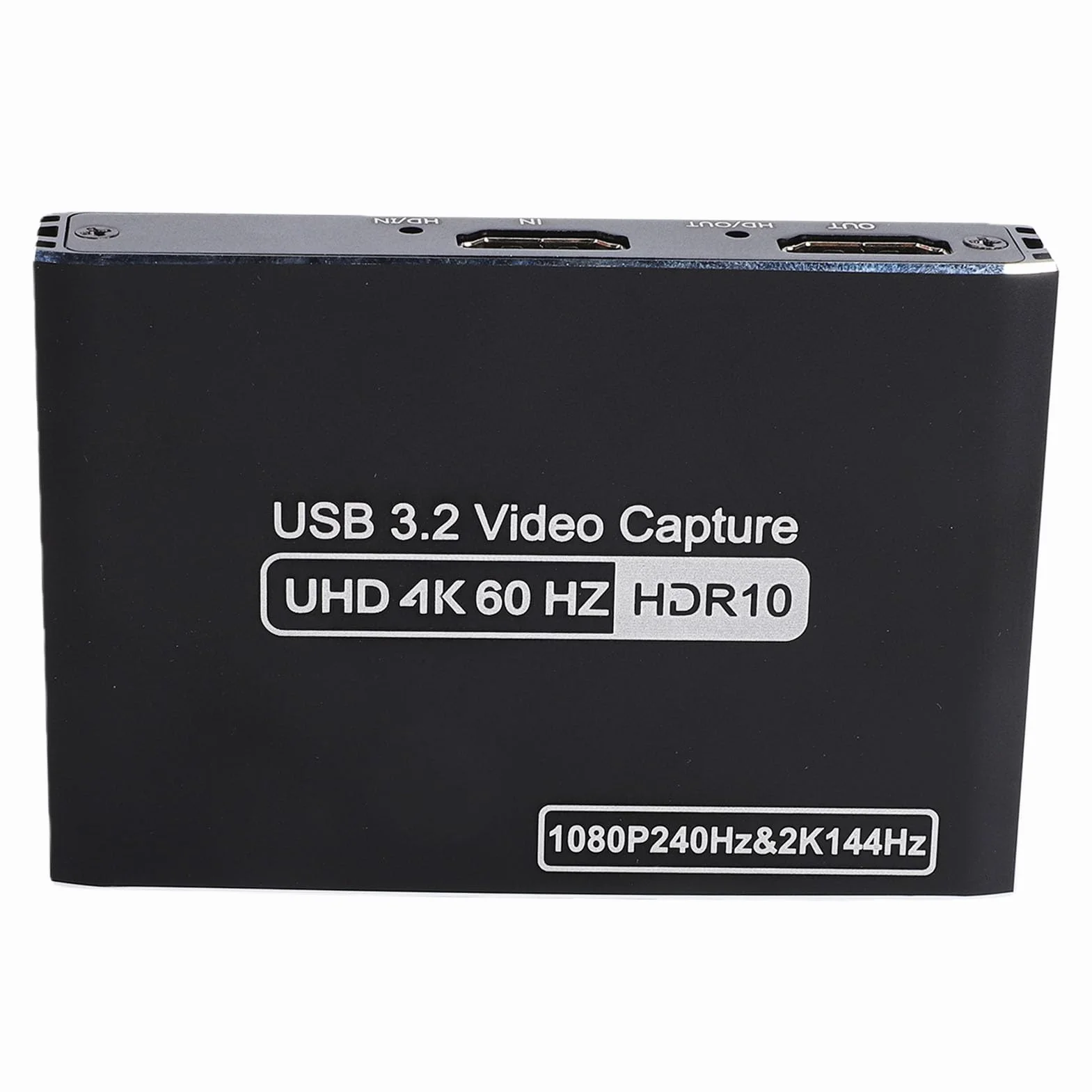 Annadue Tarjeta de Captura de Vídeo 4K 60Hz 2.0 USB 3.2 con Paso HDR VRR y Salida en Bucle para Streaming de Juegos PC OBS VLC
