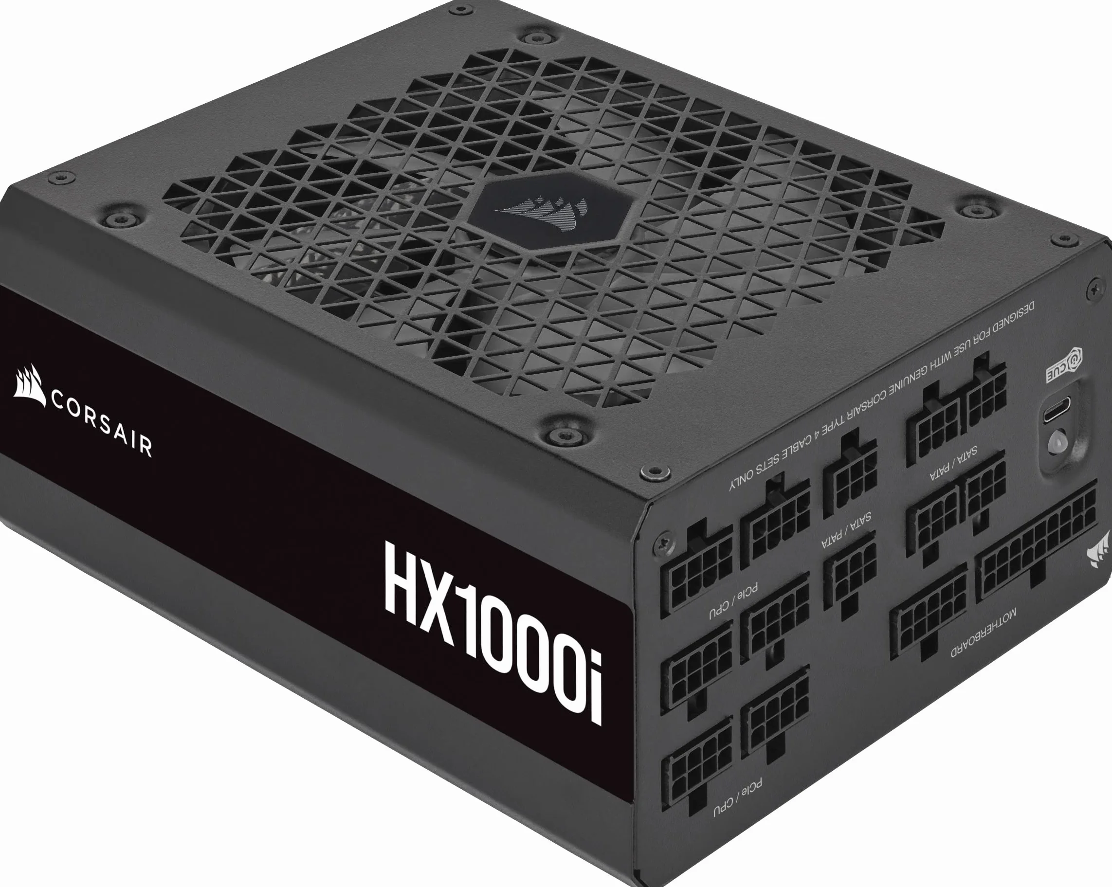 Corsair HX1000i Fuente de Alimentación ATX Totalmente Modular de Muy Bajo Nivel Sonoro - Compatible con ATX 3.1 y PCIe 5.1 -Ventilador con Rodamiento Dinámico Fluido - 80 Plus Platinum - Negro