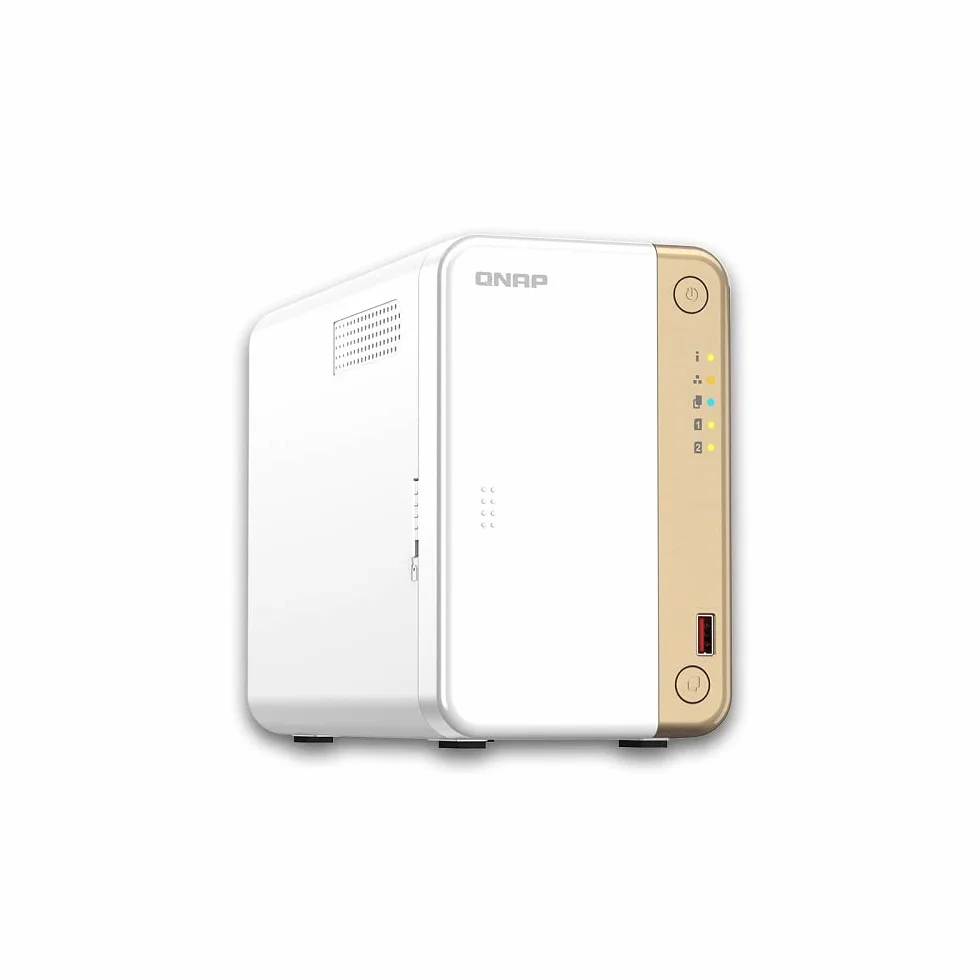 NAS QNAP TS-262-4G 2 BAHIAS N4505 Blanco