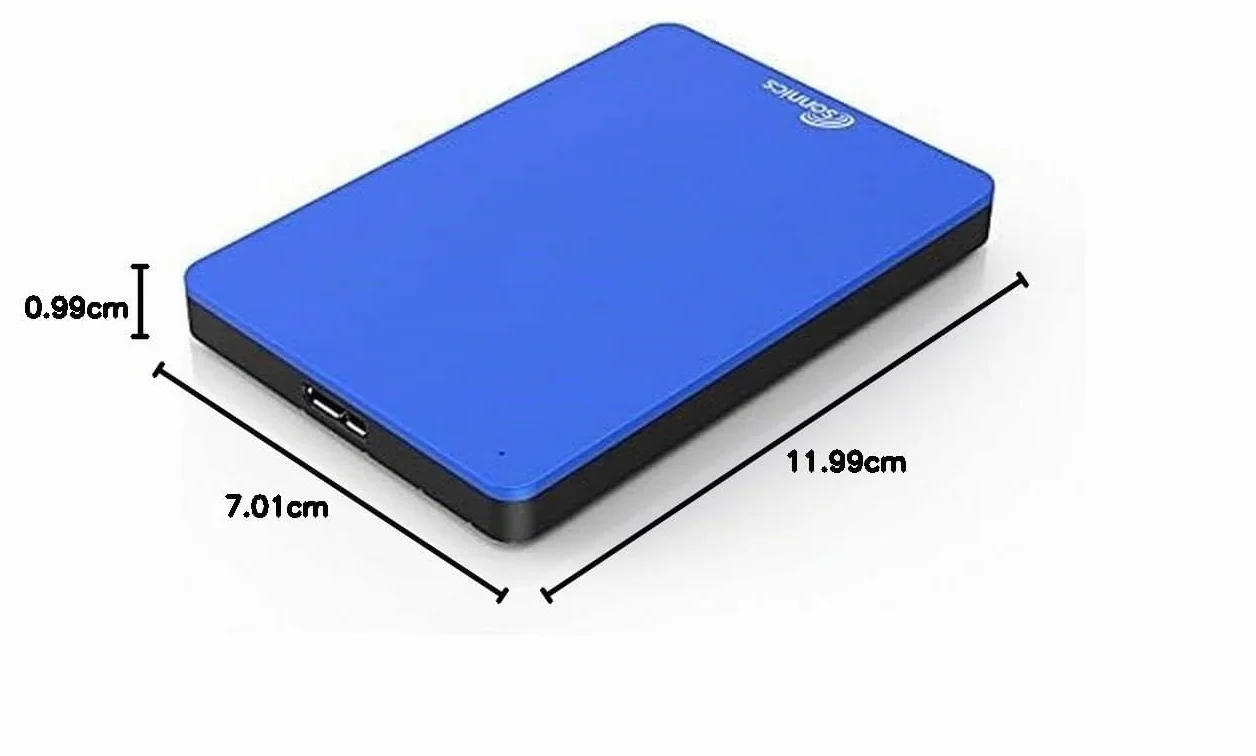 Sonnics 1TB Azul Disco Duro Externo portátil de Velocidad de Transferencia ultrarrápida USB 3.0 para PC Windows, Apple Mac, Smart TV, Xbox One y PS4