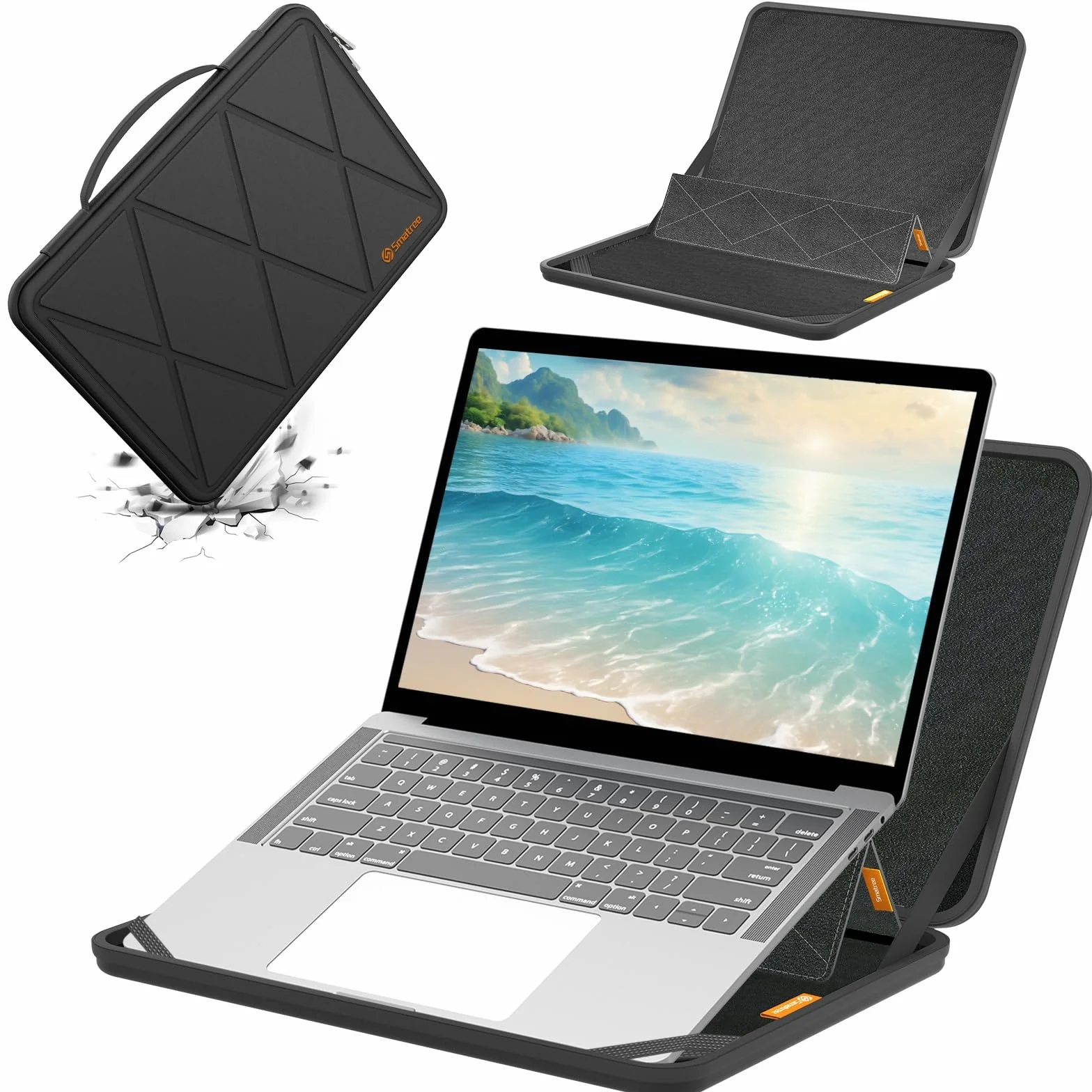 Smatree Funda rígida de EVA para portátil MS96 Funda rígida de EVA con Soporte Compatible para 16,1 Pulgadas HP OMEN portátil 16-n0797nr/16-k0797nr,Impermeable and antigolpes Funda