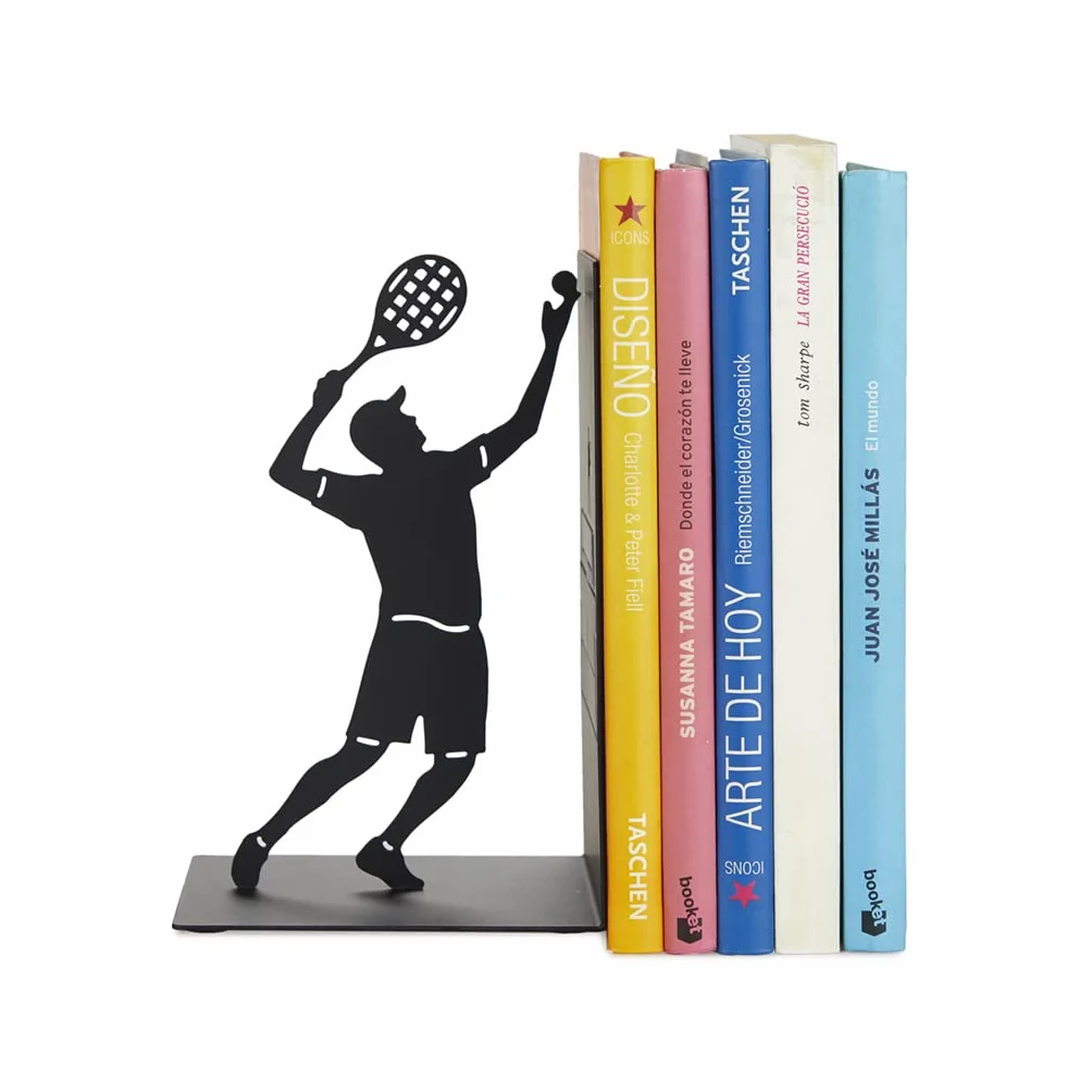 Balvi Sujetalibros Match Ball Negro Soporte para Estantería