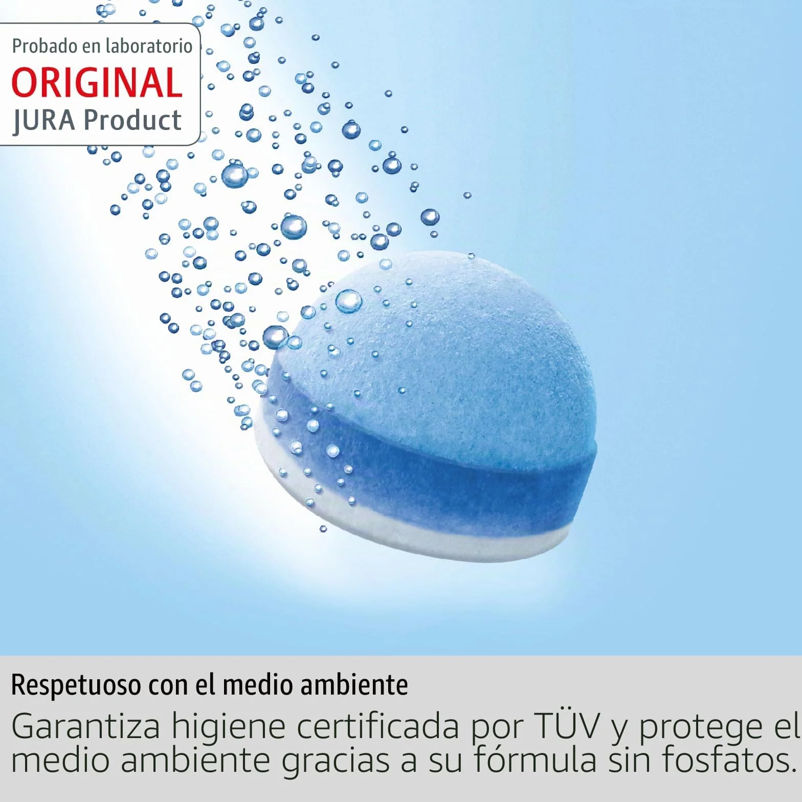 JURA Pastillas de limpieza de 3 fases 6 unidades Certificación TÜV Higiene