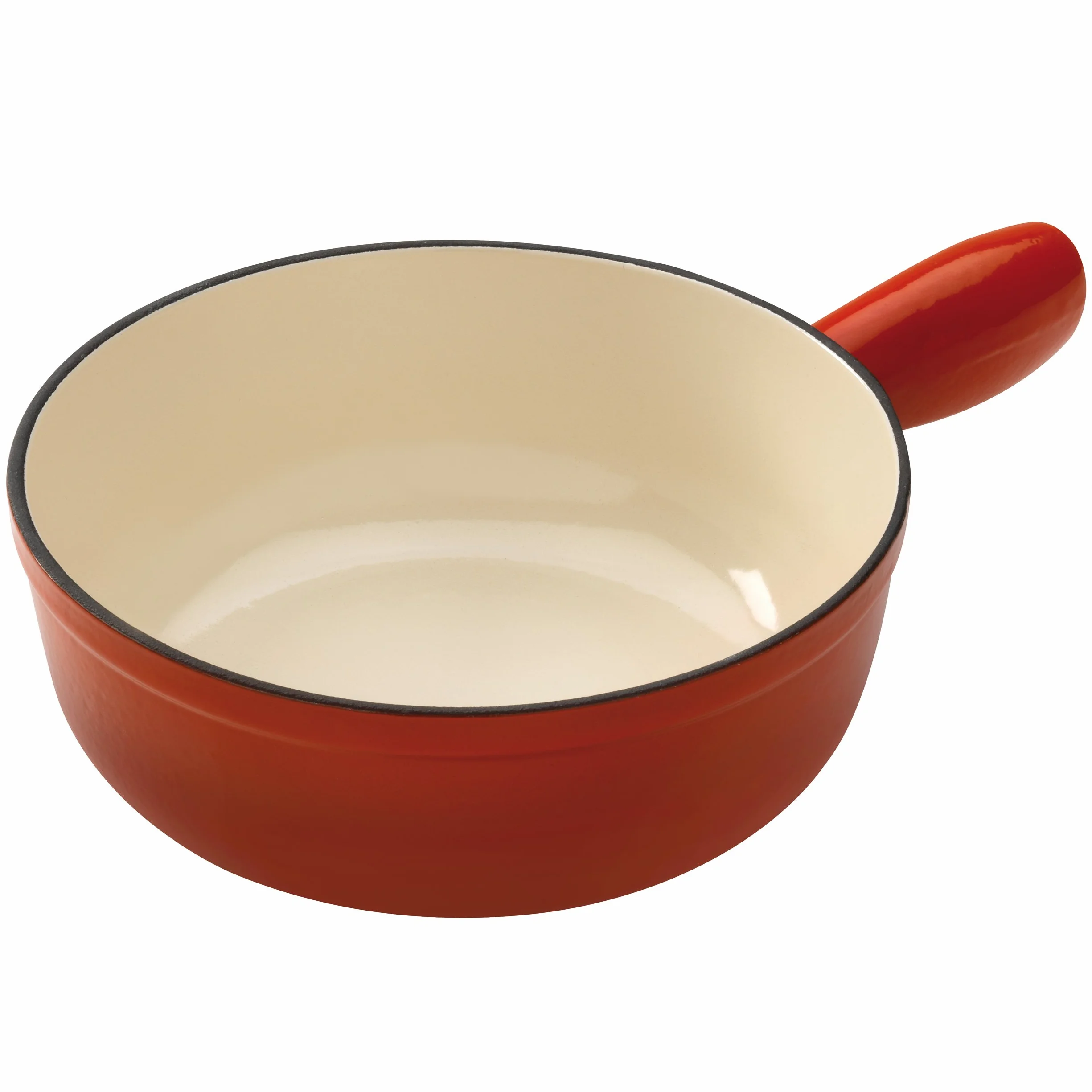 Kuhn Rikon 32008 - Cacerola para Fondue (para inducción, Hierro, 20 cm), Color Rojo