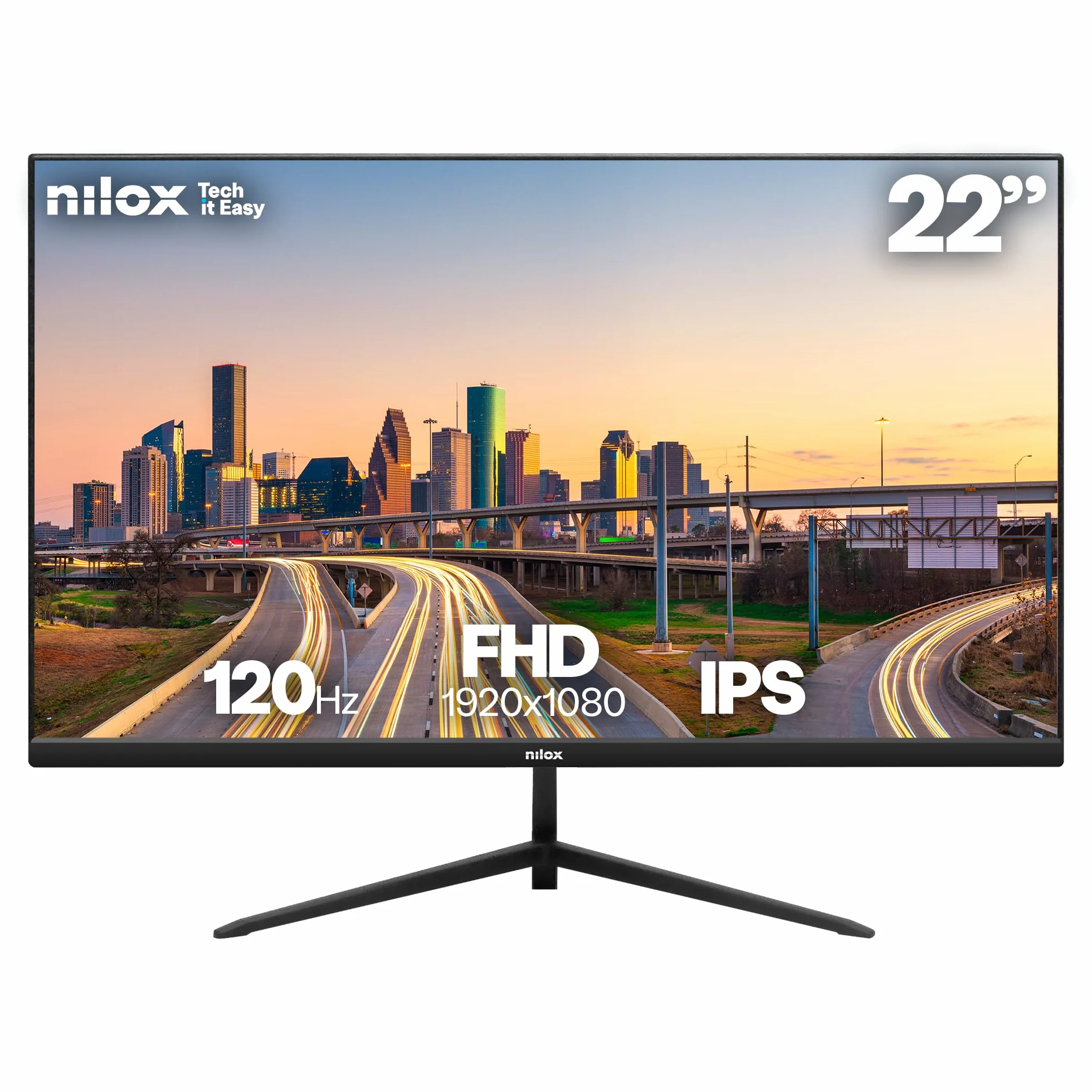 Nilox nxm22fhd1202 Monitor 22" IPS 120hz vga hdmi