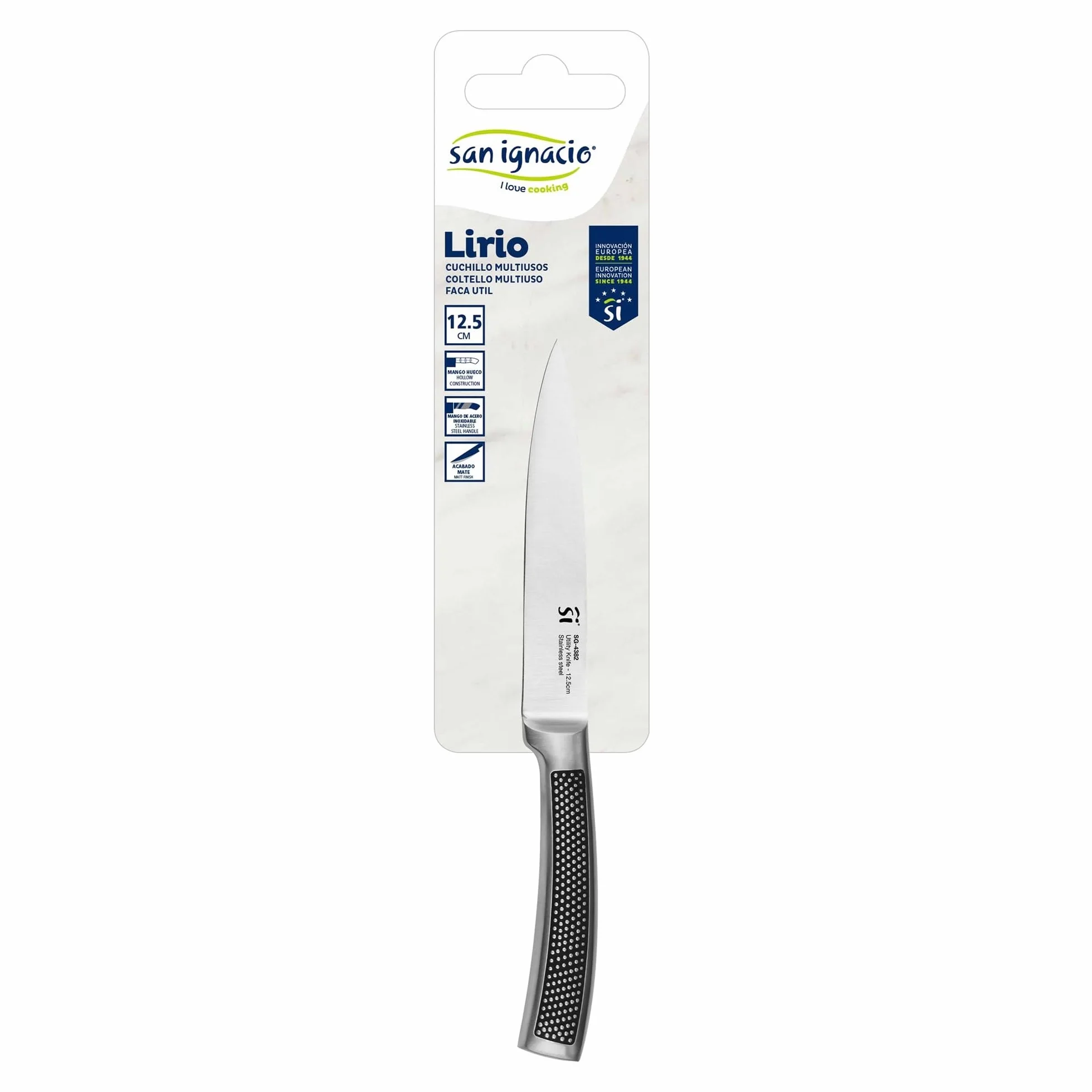 San Ignacio Cuchillo multiusos 12,5cm acero inoxidable Lirio