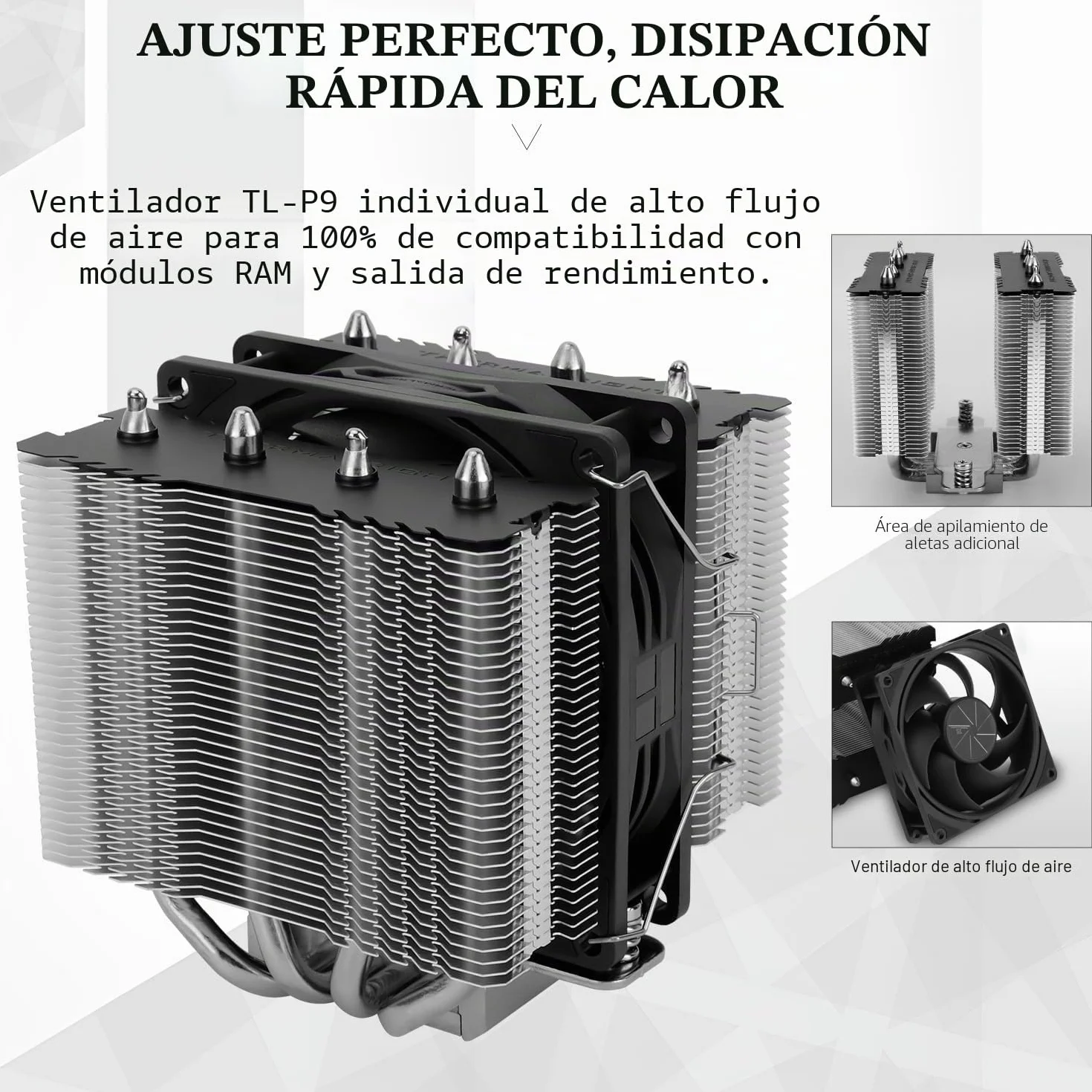 Disipador de CPU Thermalright Peerless Assassin 90 SE, 4 tubos de calor, ventilador PWM dual de torres individuales, ventilador de CPU de 110mm de altura, para AMD: AM4/AM5; Intel LGA 1851/1700/1150